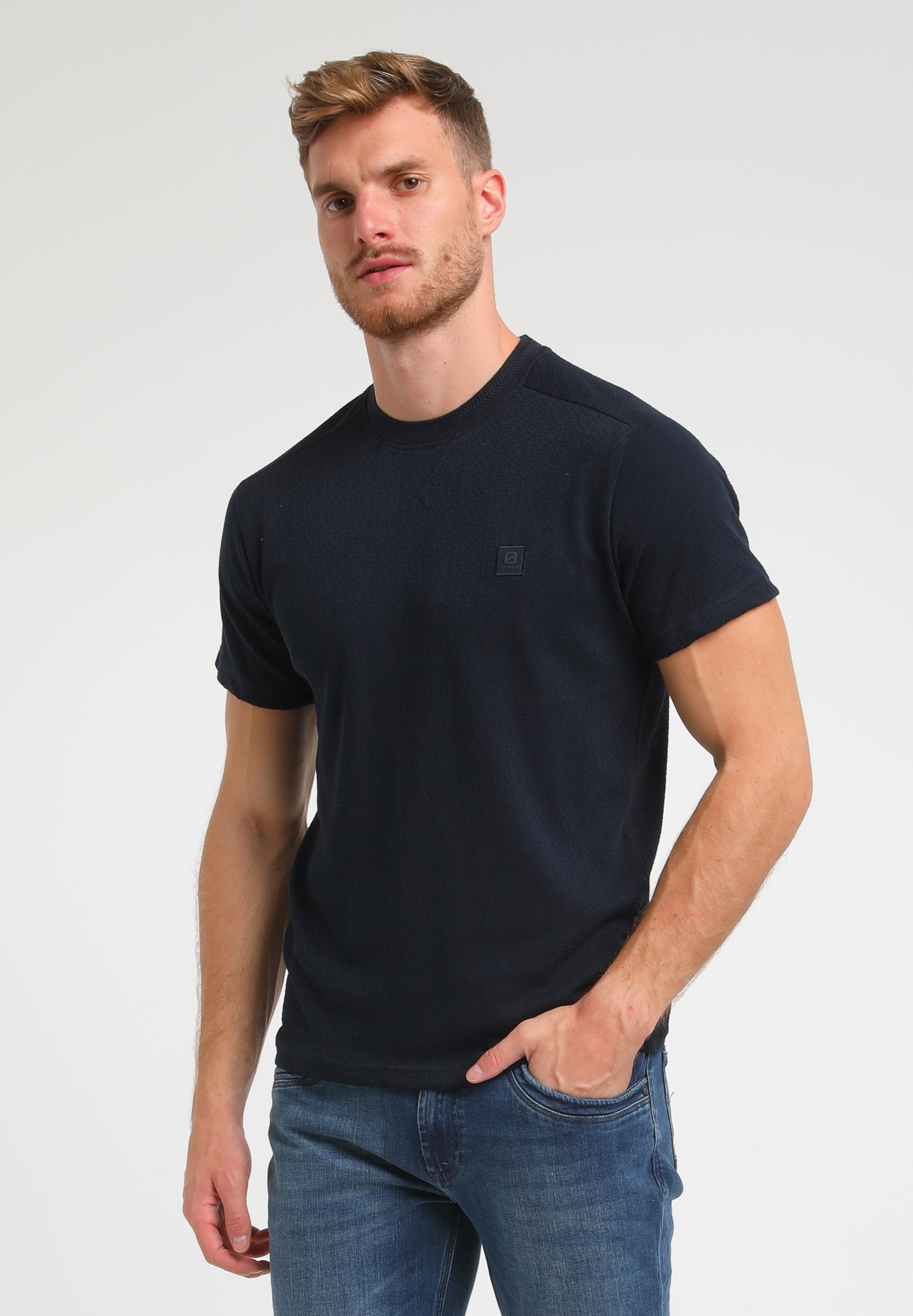 Gabbiano T-shirt jacquard structuur