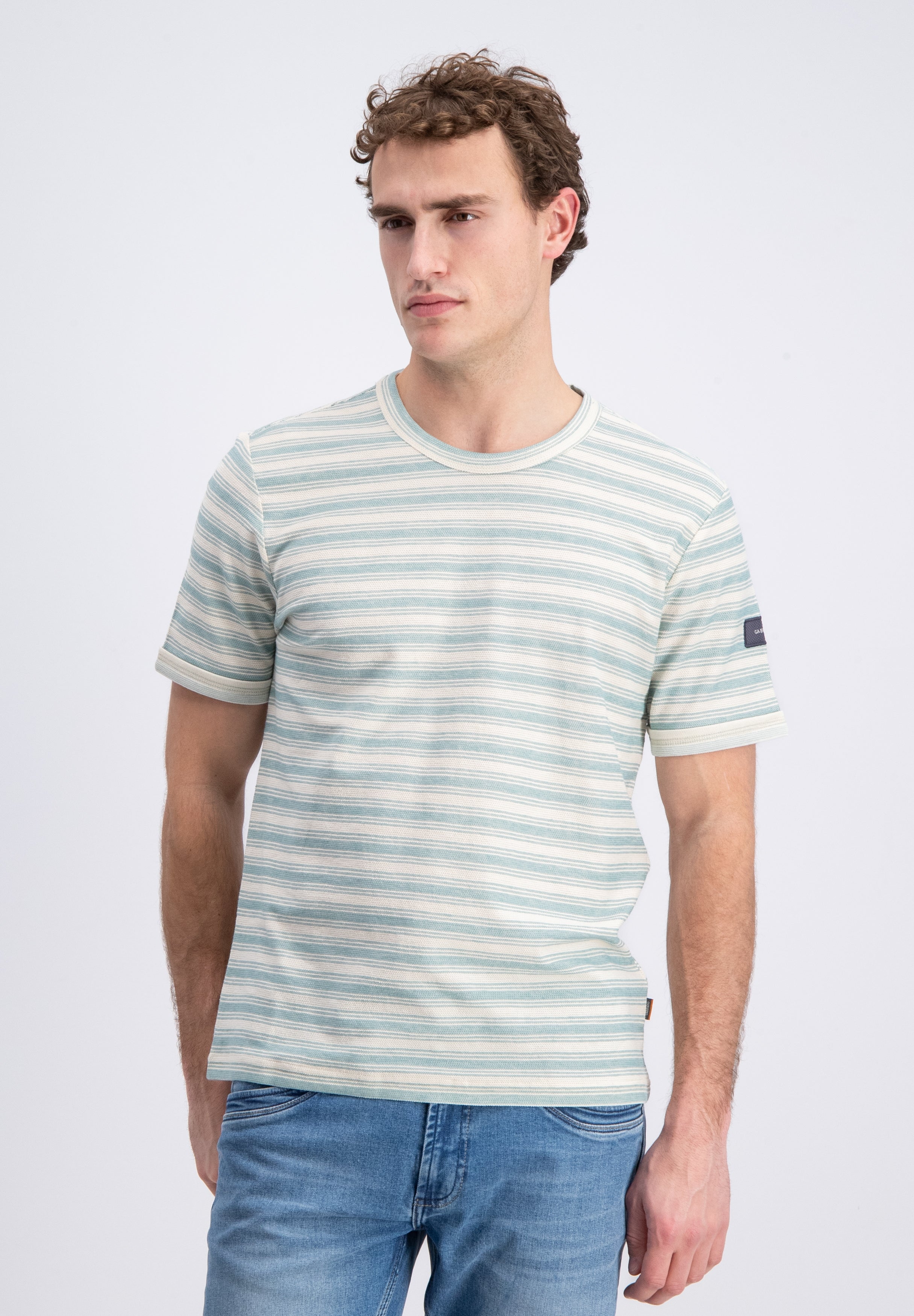 Sovla – Jacquard striped T-shirt