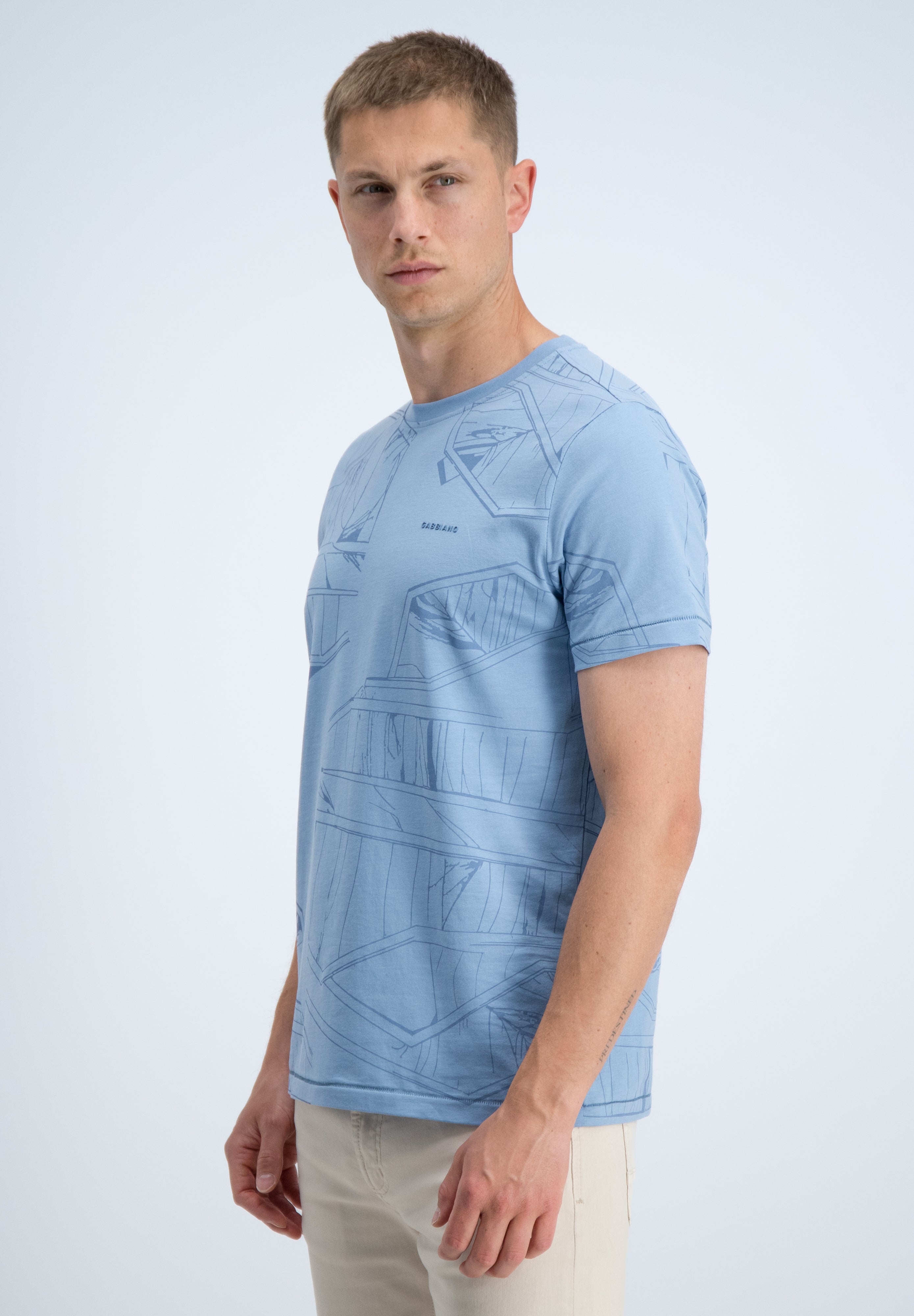 Regular fit t-shirt all over print