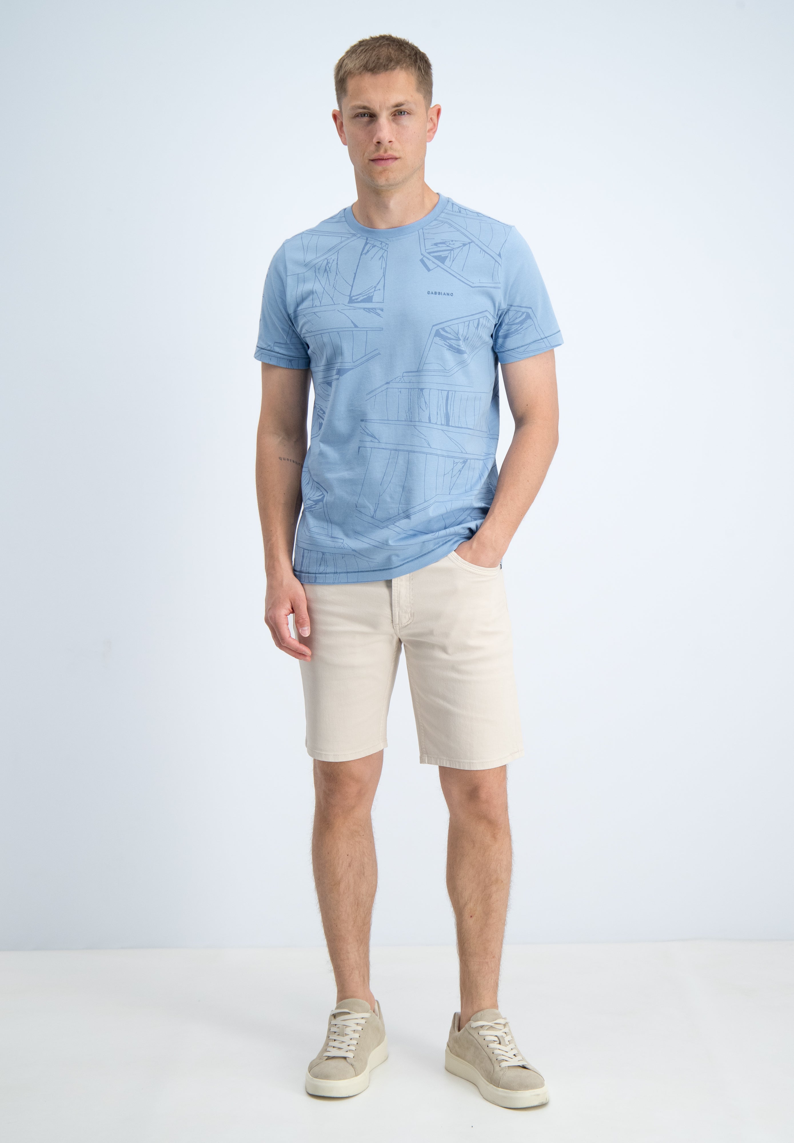 Regular fit t-shirt all over print