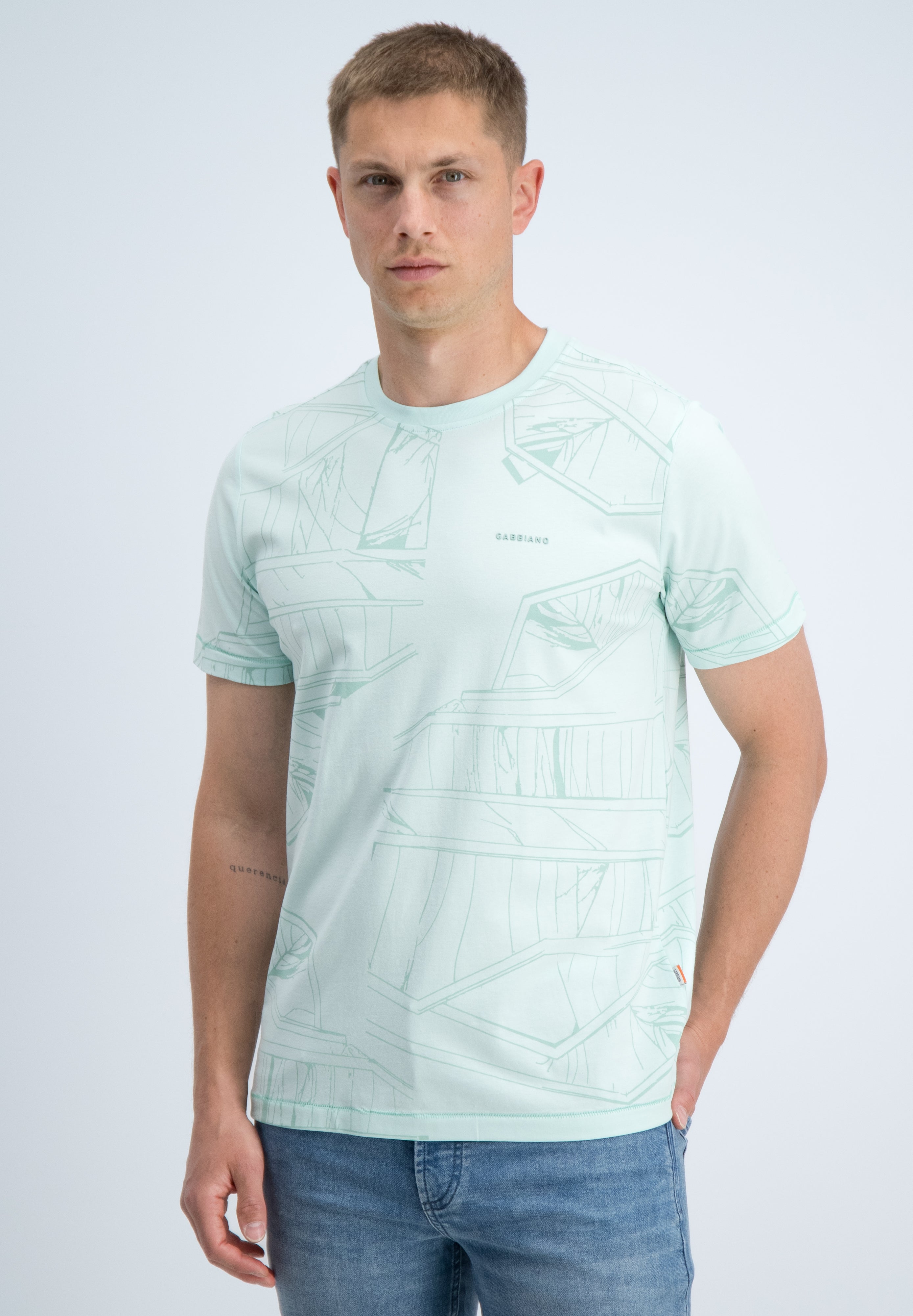 Regular fit t-shirt all over print