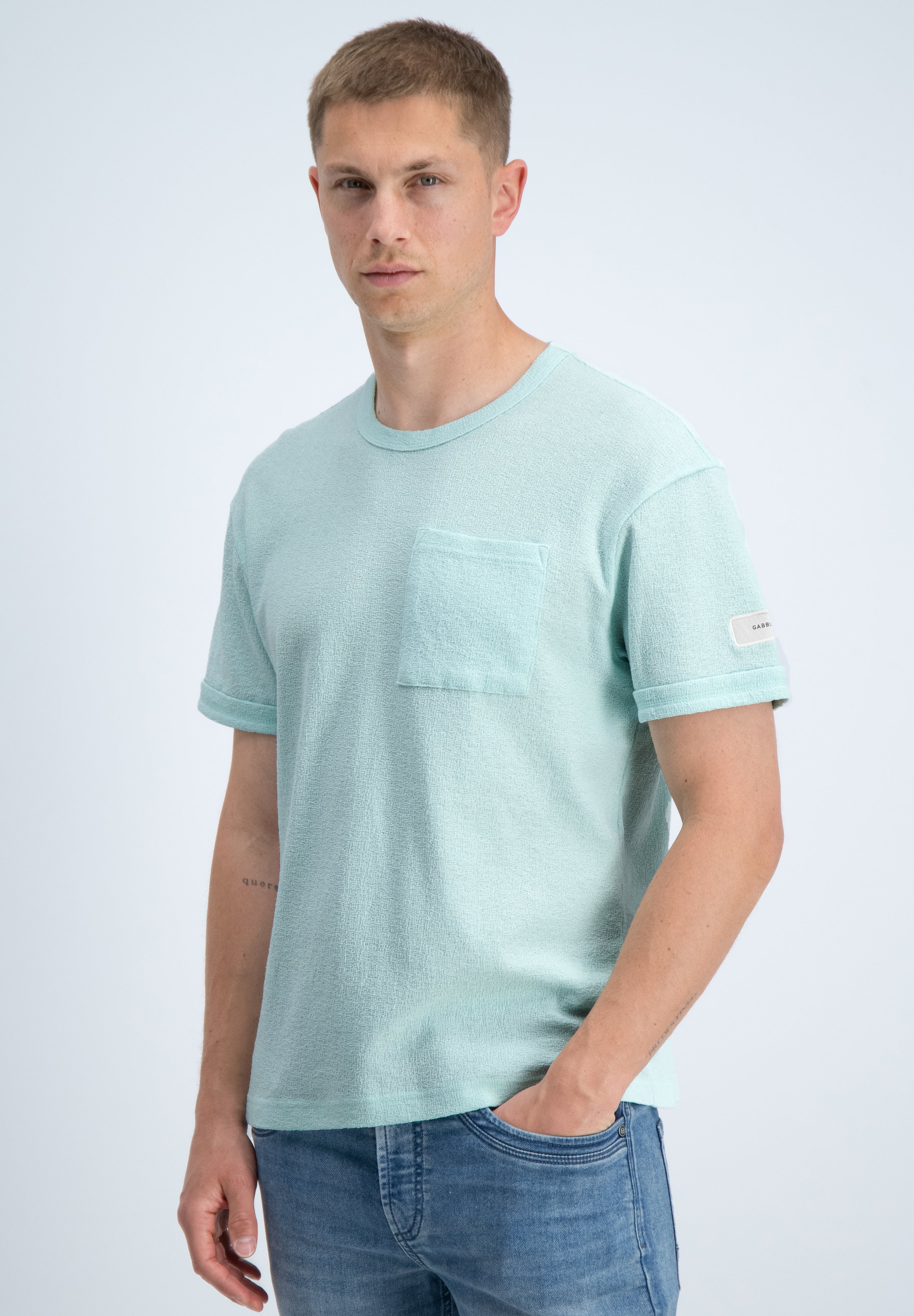 Relaxed fit t-shirt met structuur