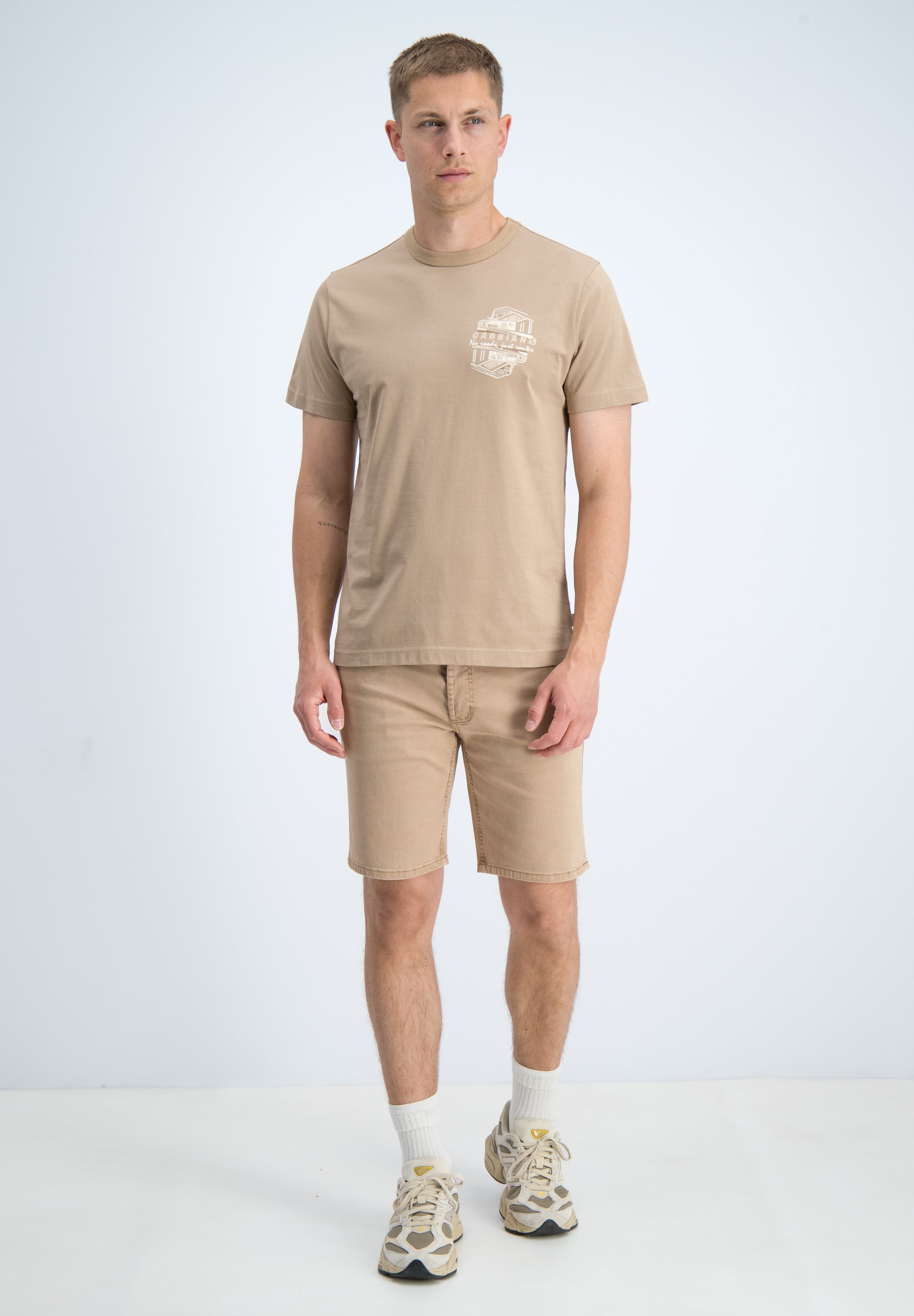 Regular fit t-shirt met embroidery en print