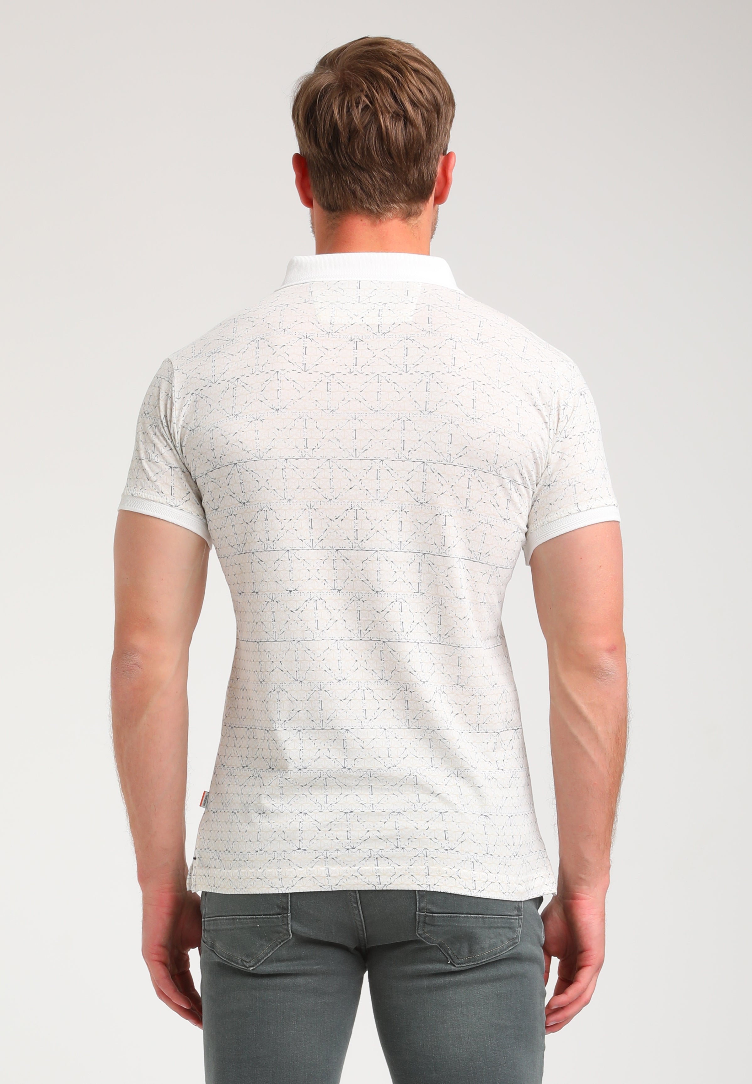 Polo met allover print
