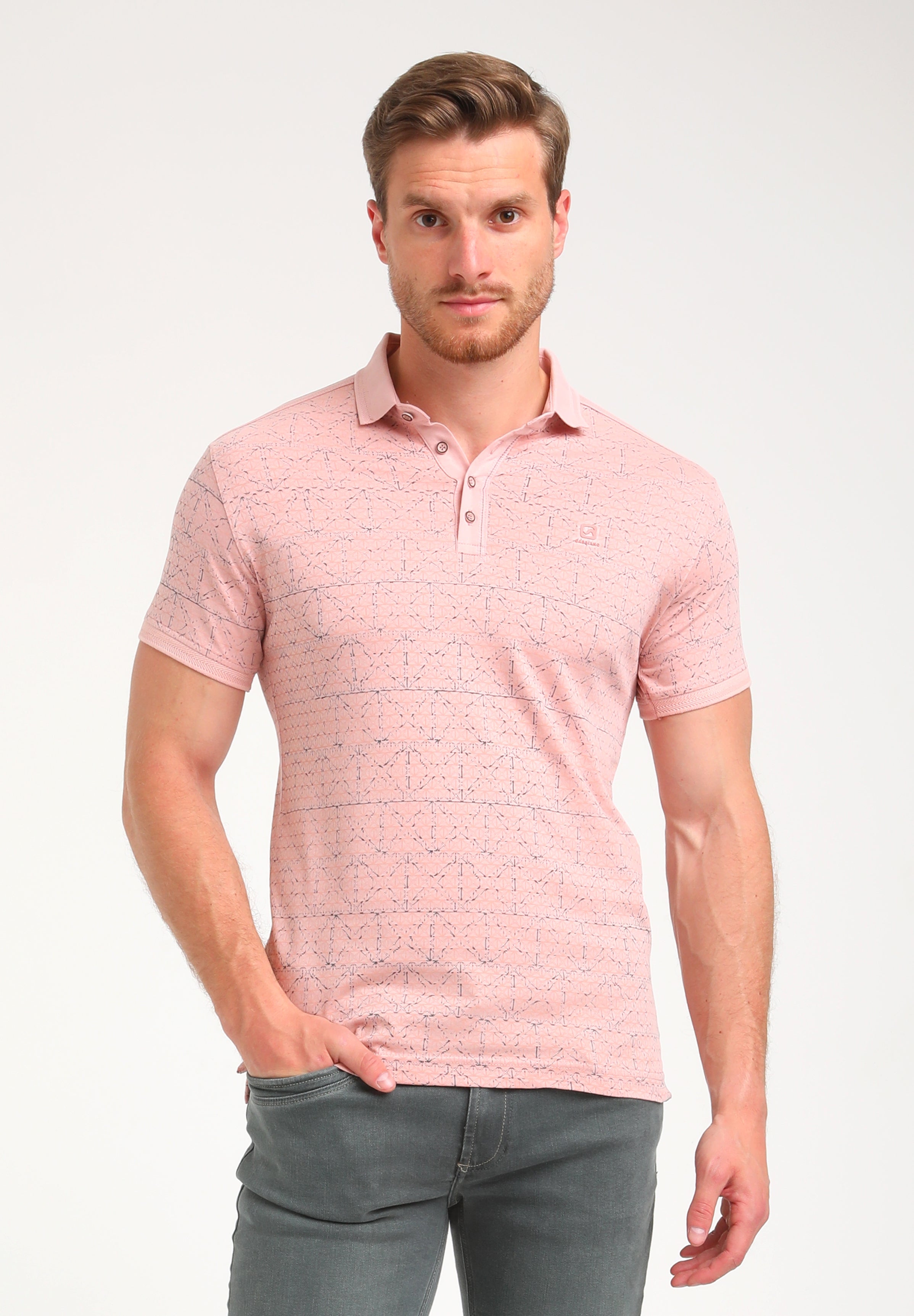 Polo met allover print