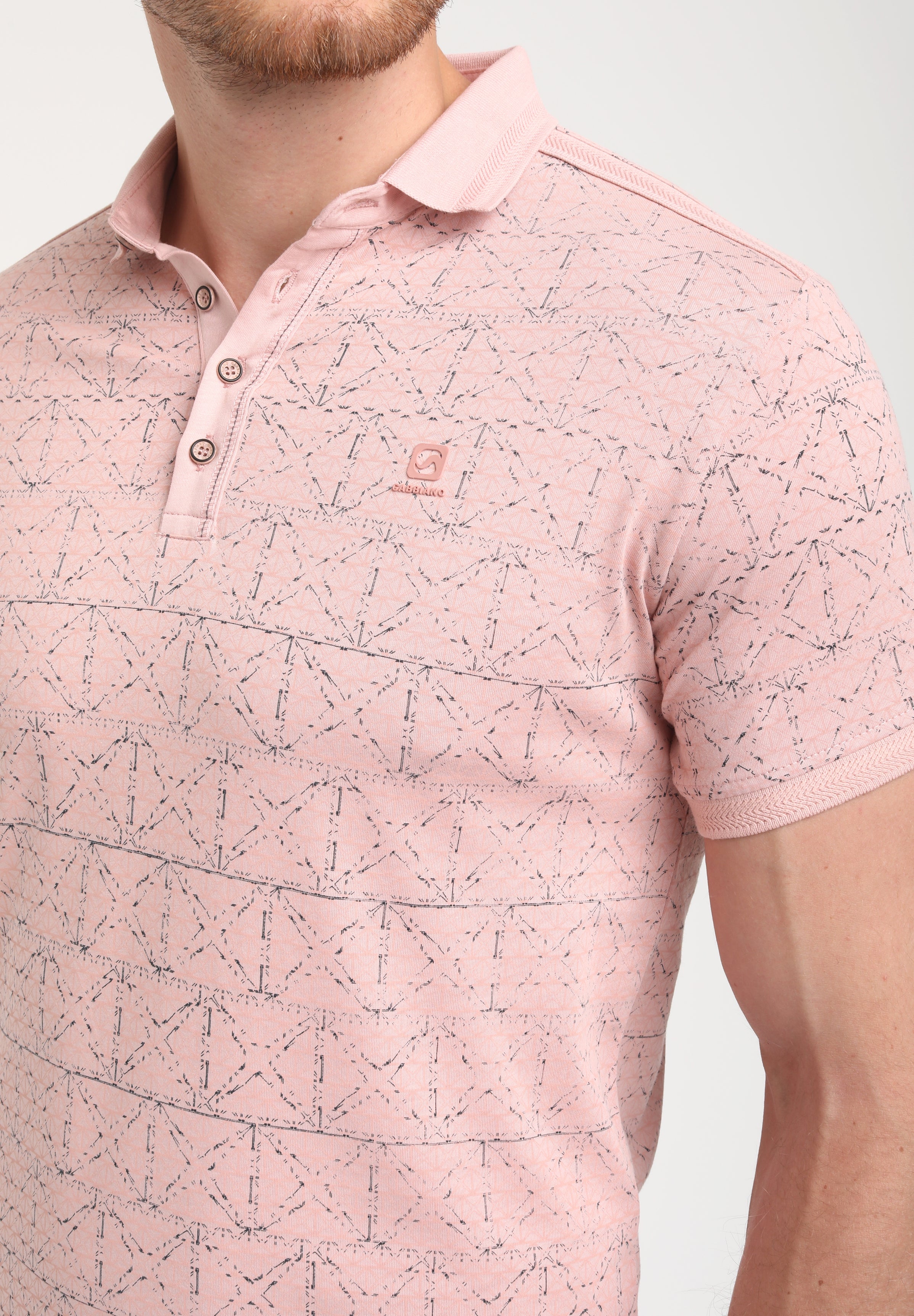 Polo met allover print