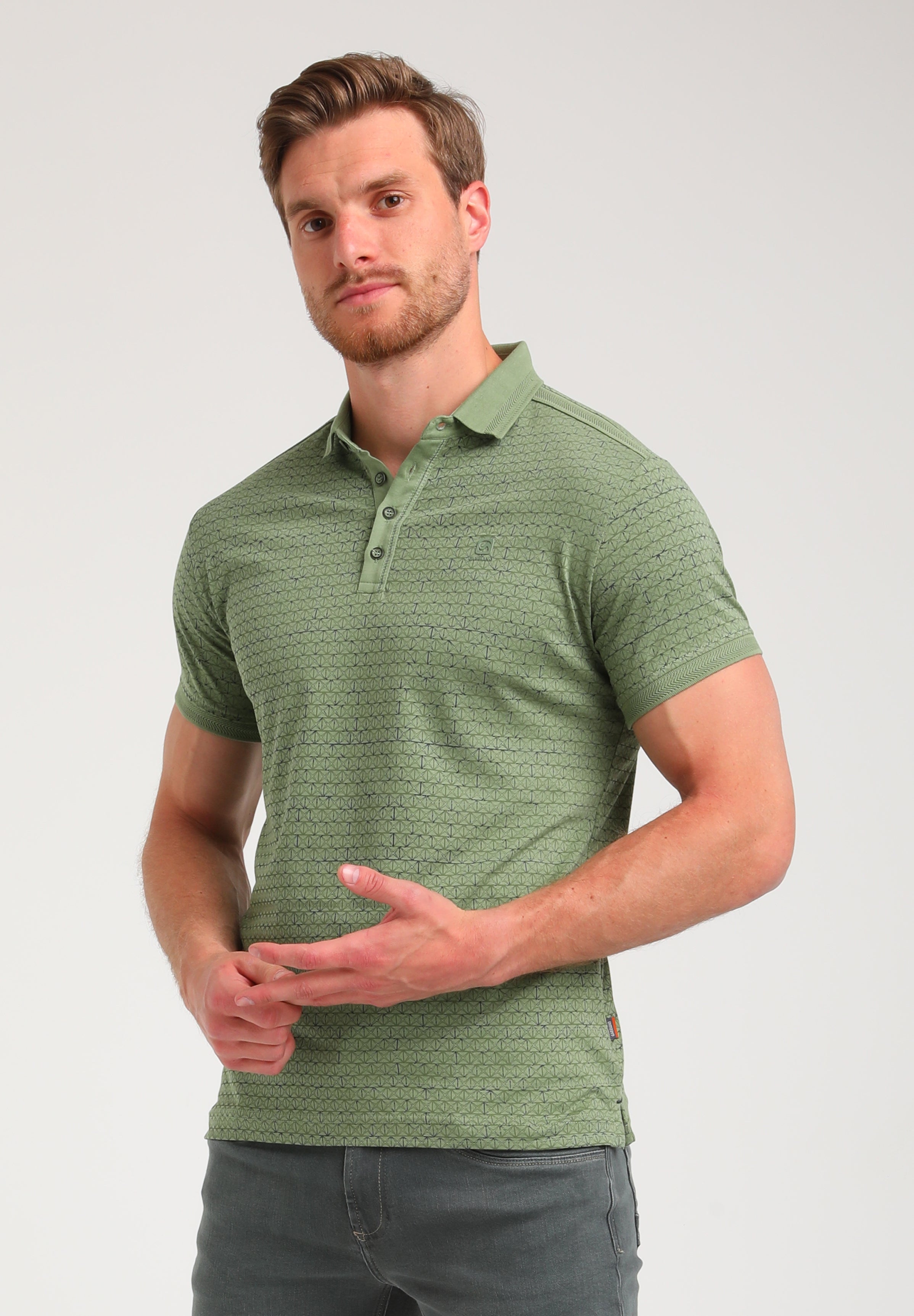 Polo met allover print