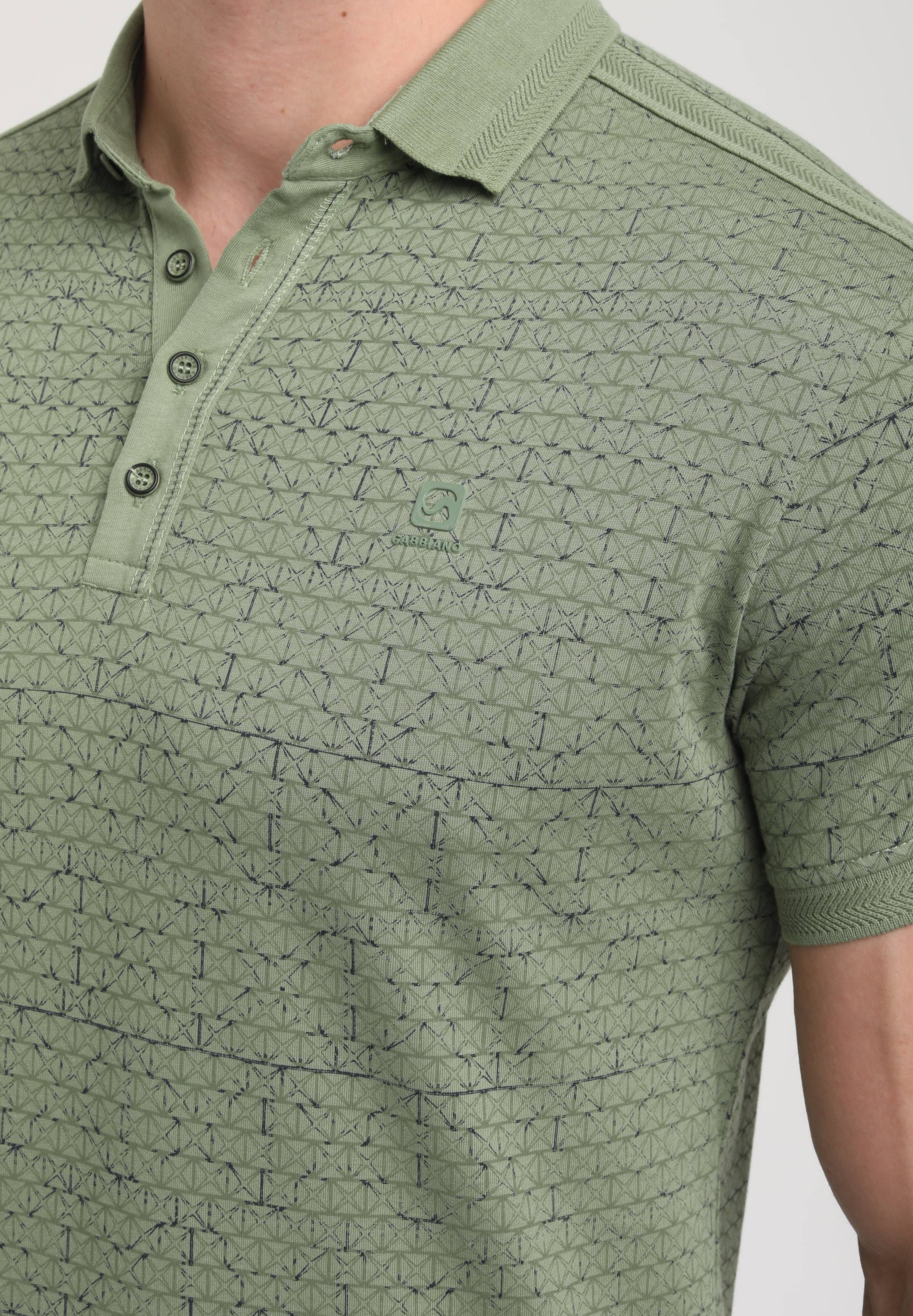 Polo met allover print