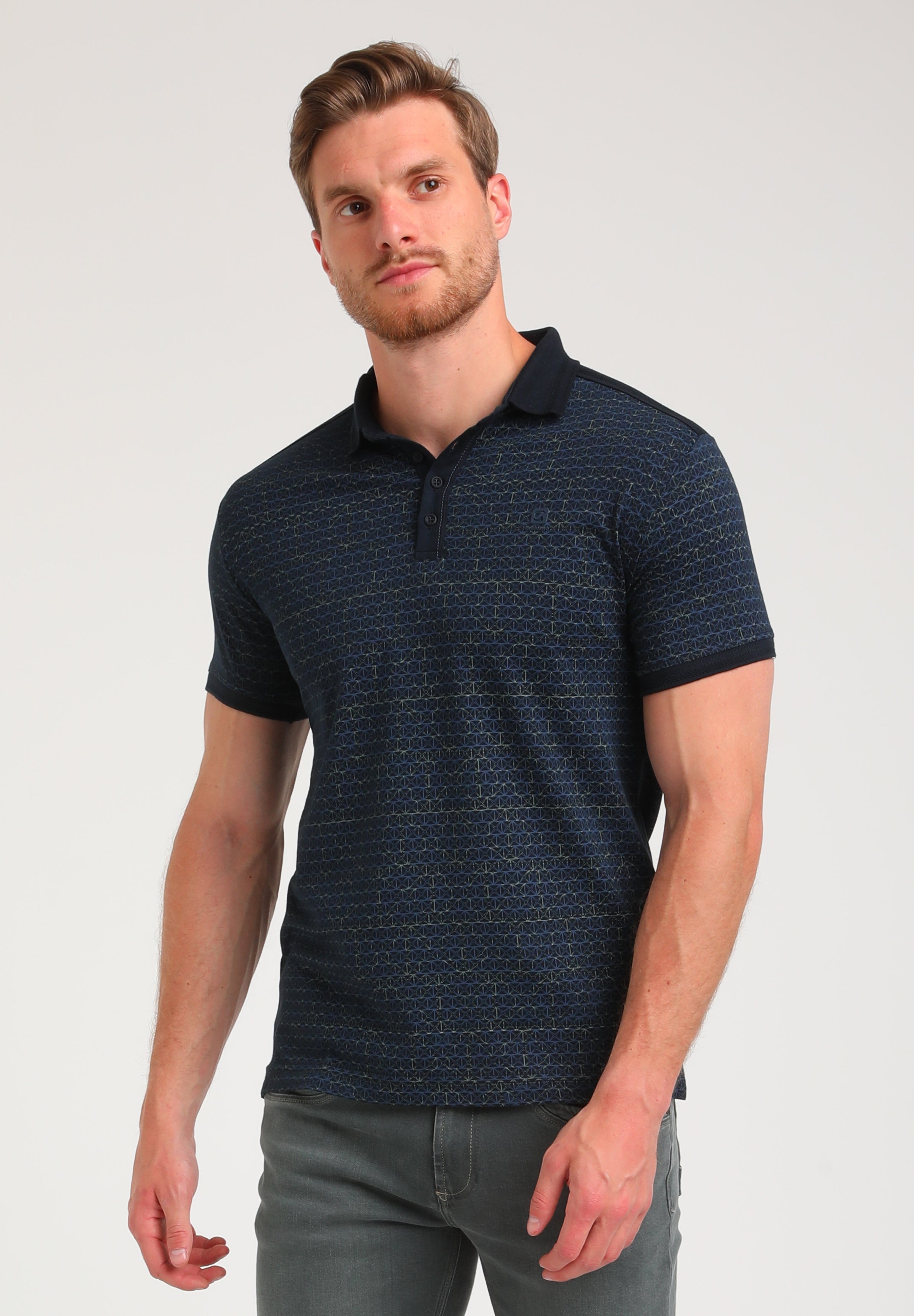 Polo met allover print