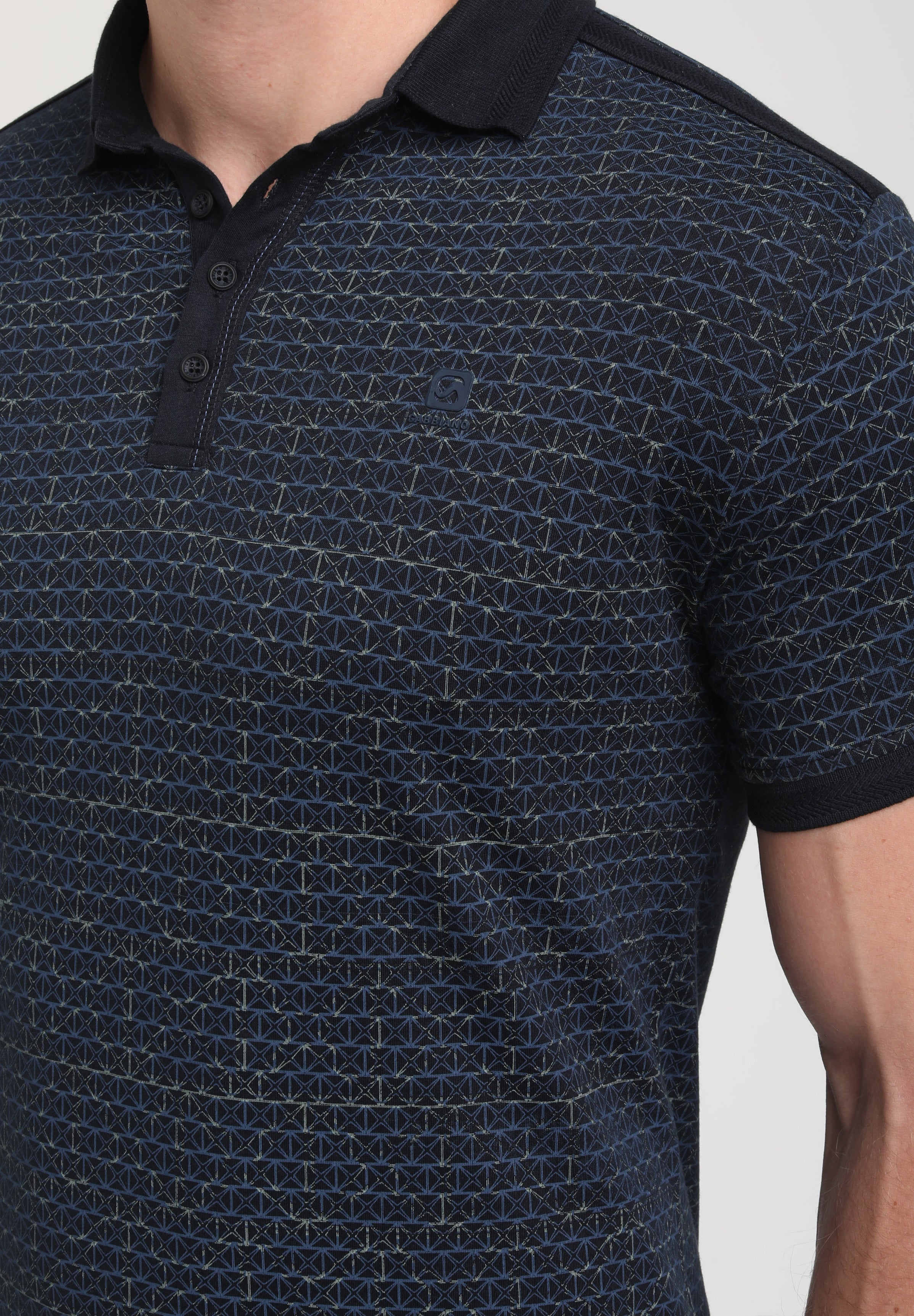 Polo met allover print