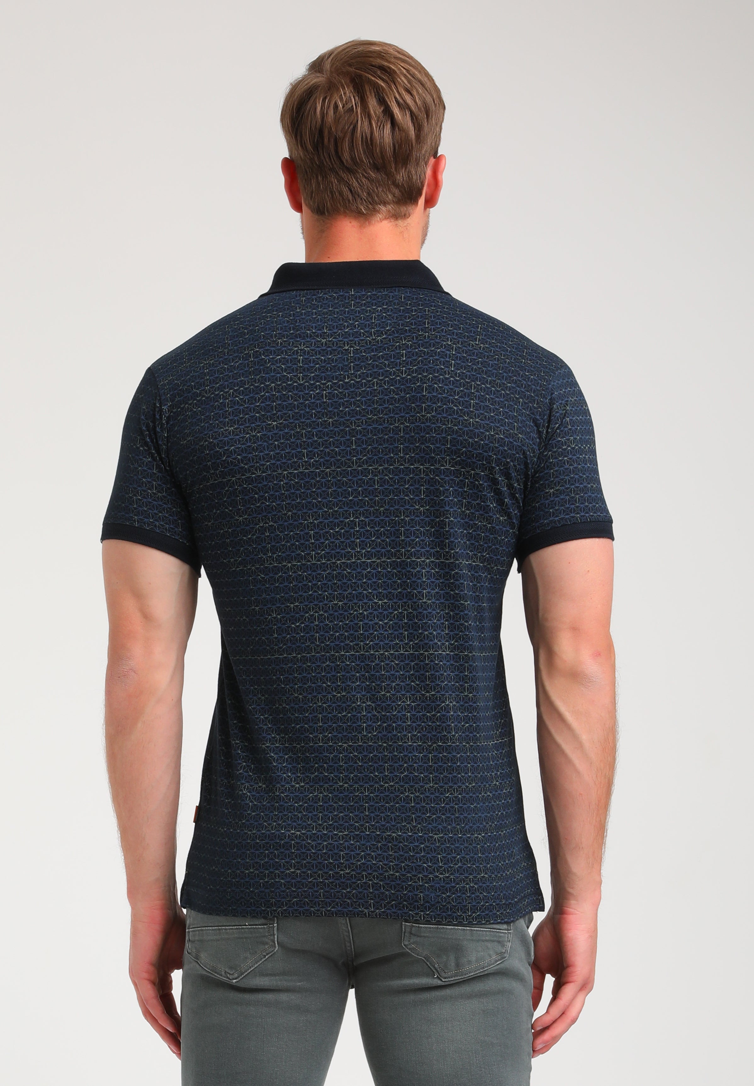 Polo met allover print