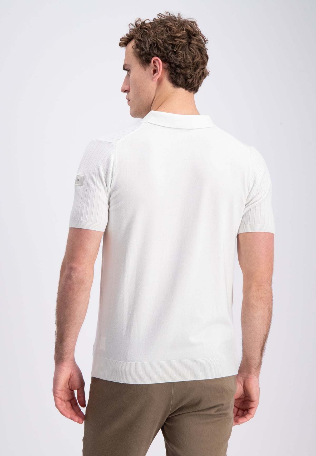 Mavon – knitted stripe polo