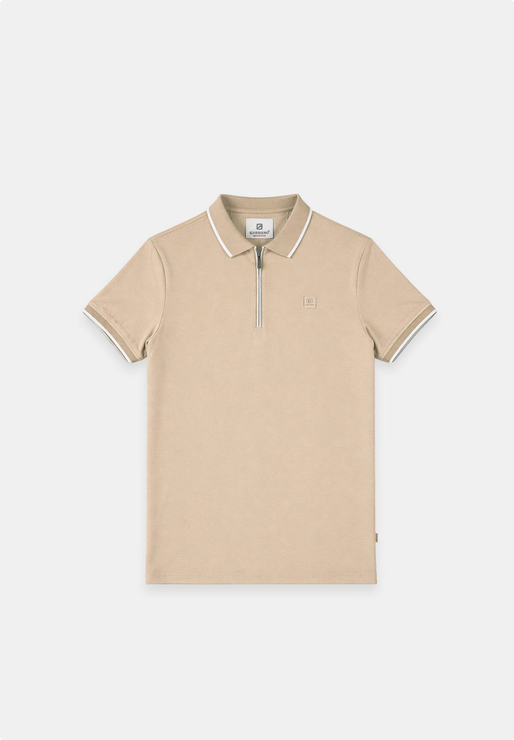 Regular fit polo comfort met rits