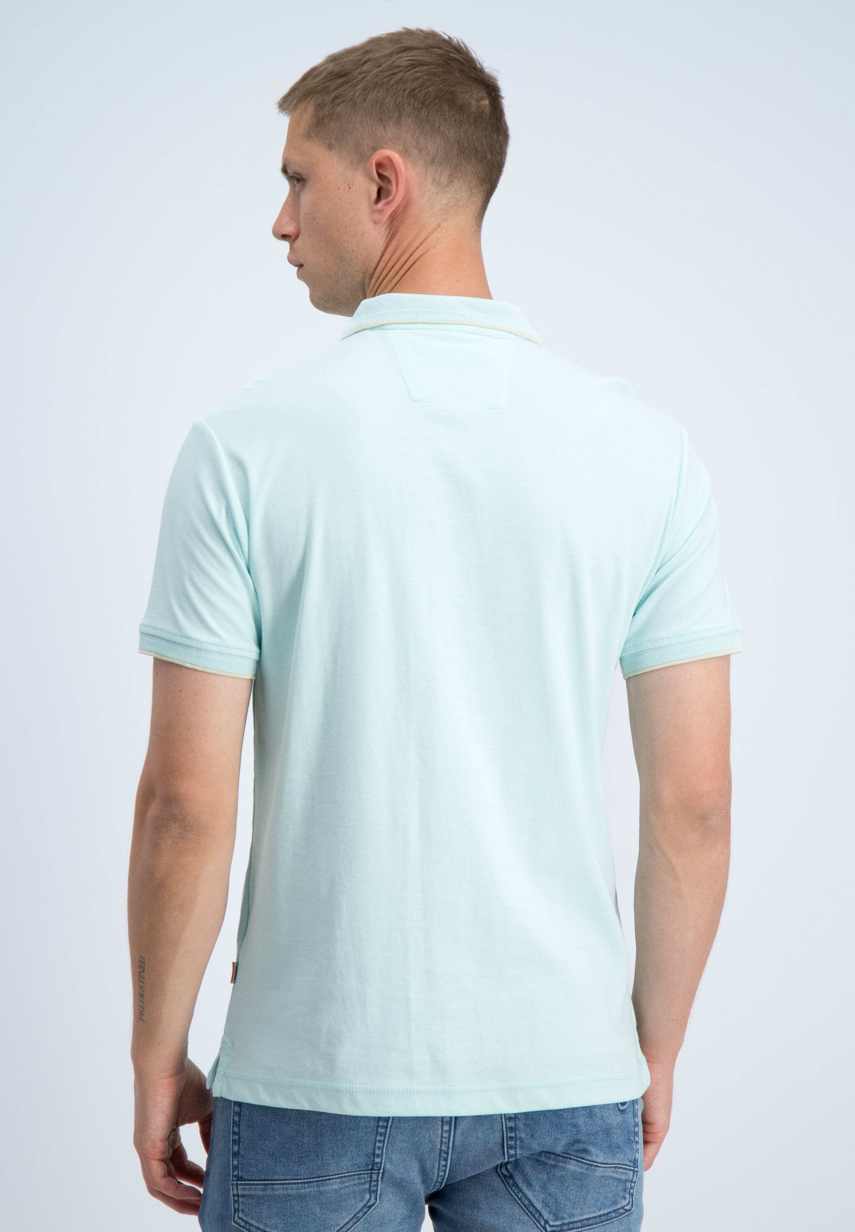 Regular fit polo comfort met rits