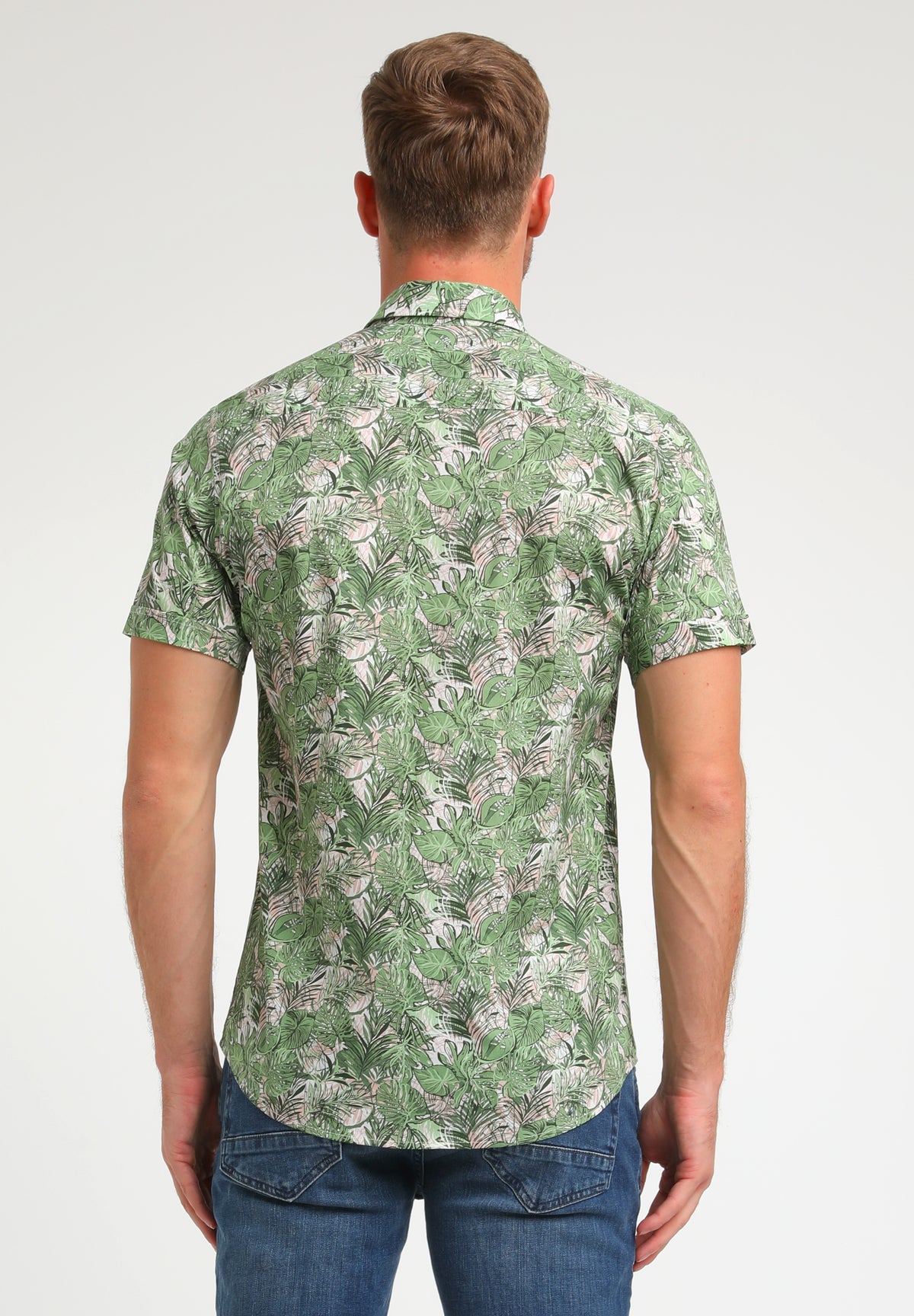 Korte mouwd hemd poplin printed