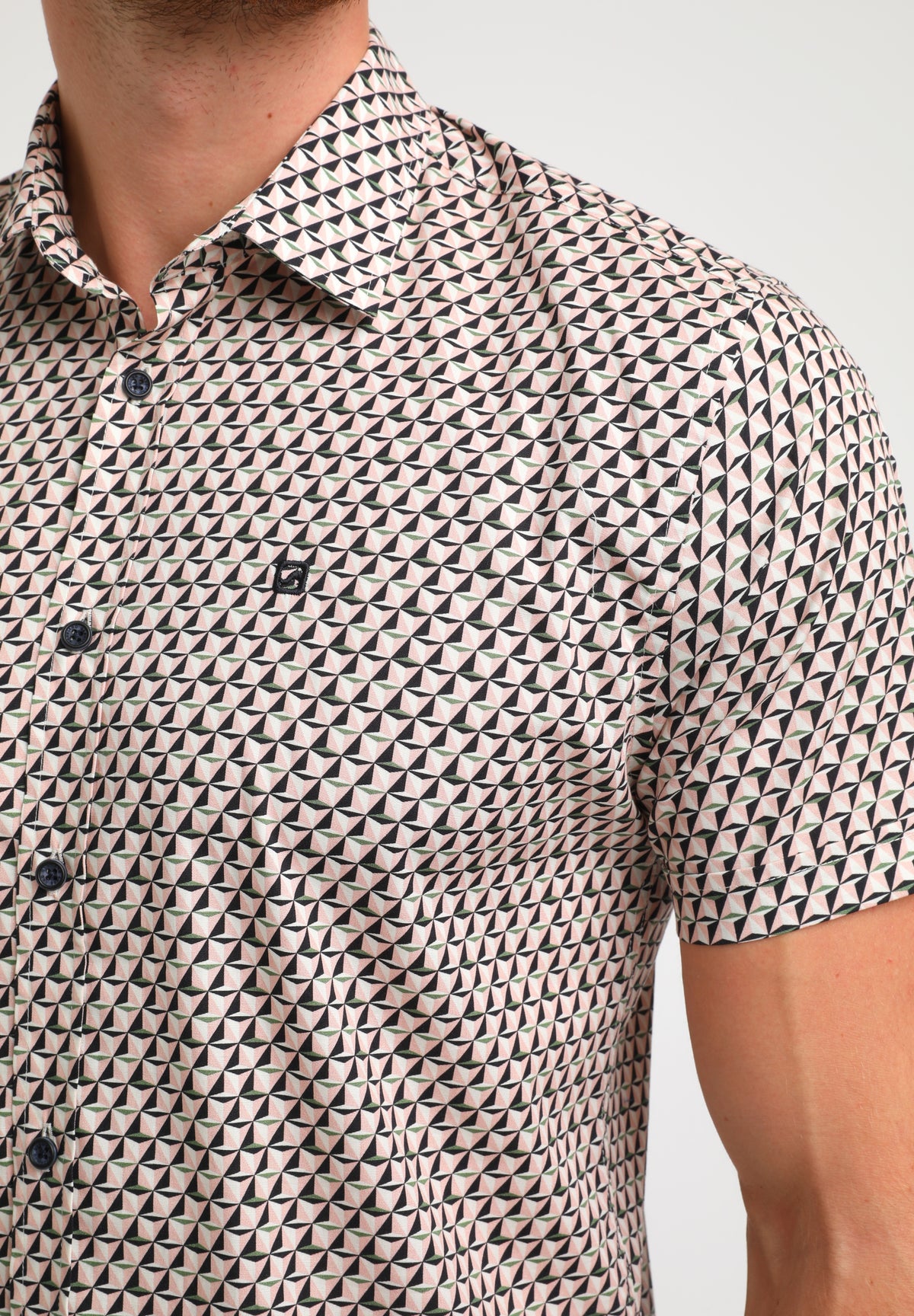 Korte mouwd hemd poplin printed