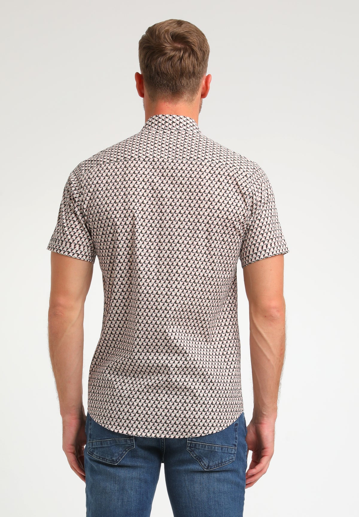 Korte mouwd hemd poplin printed