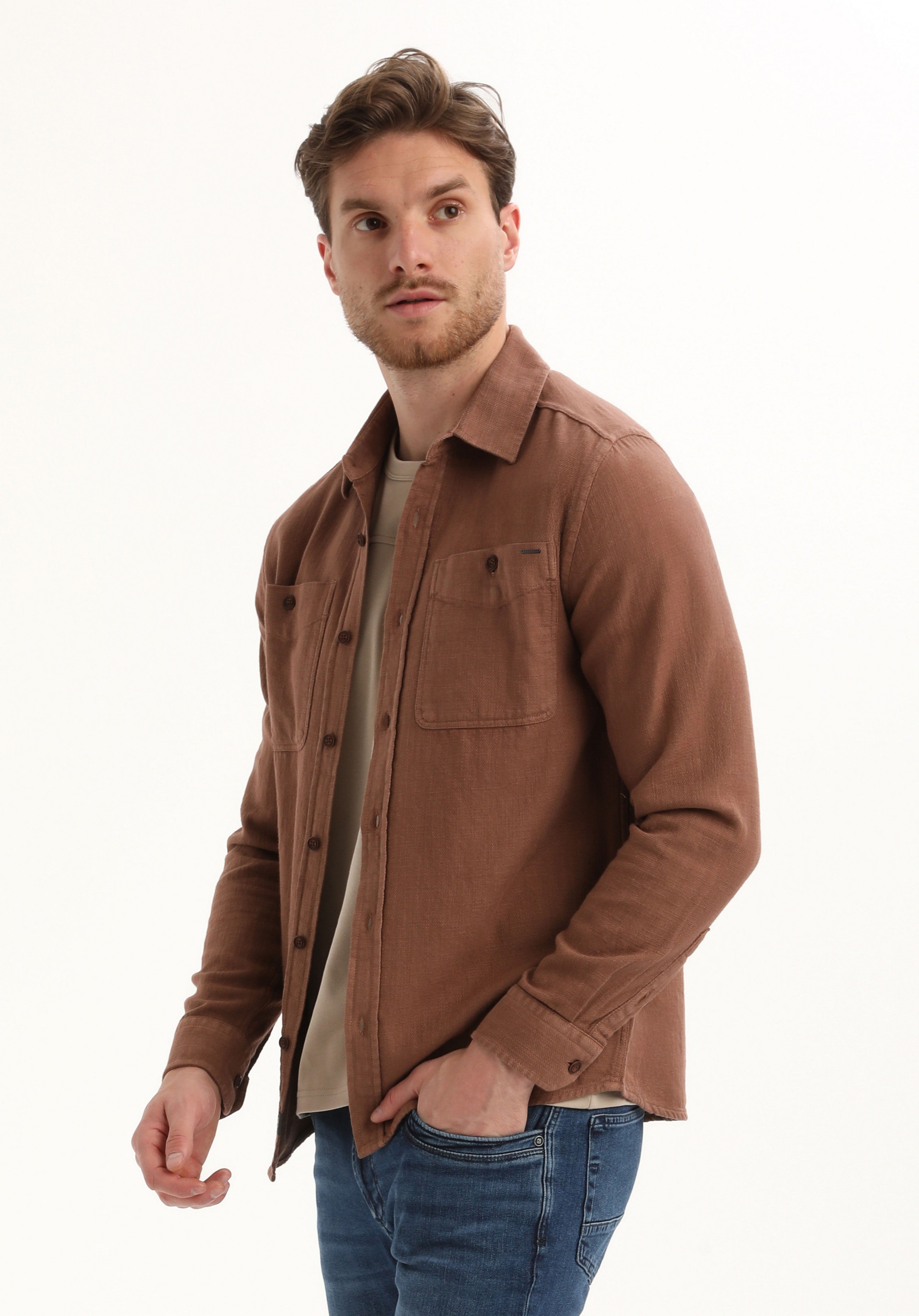 Stoere garment dye overhemd