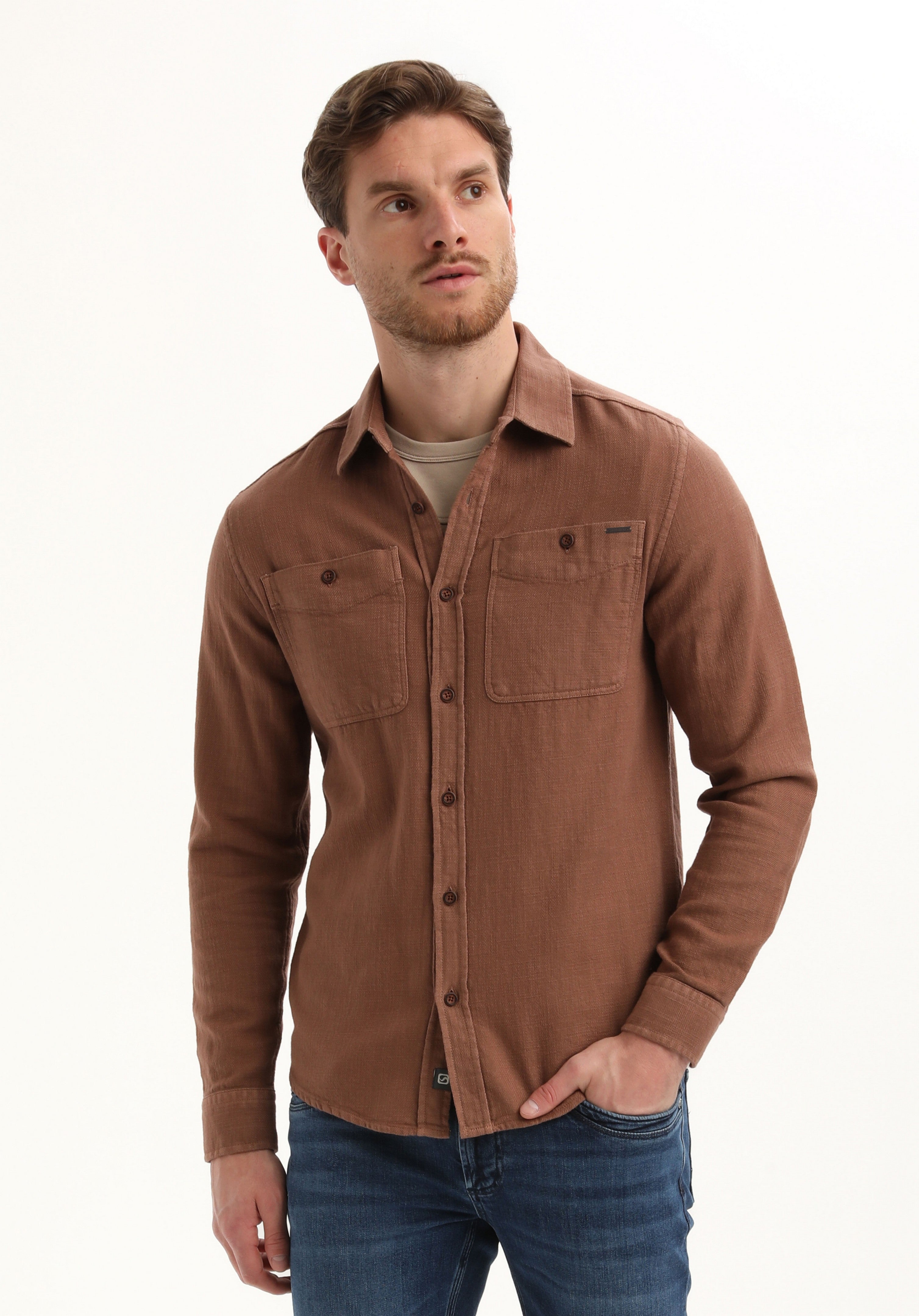 Stoere garment dye overhemd