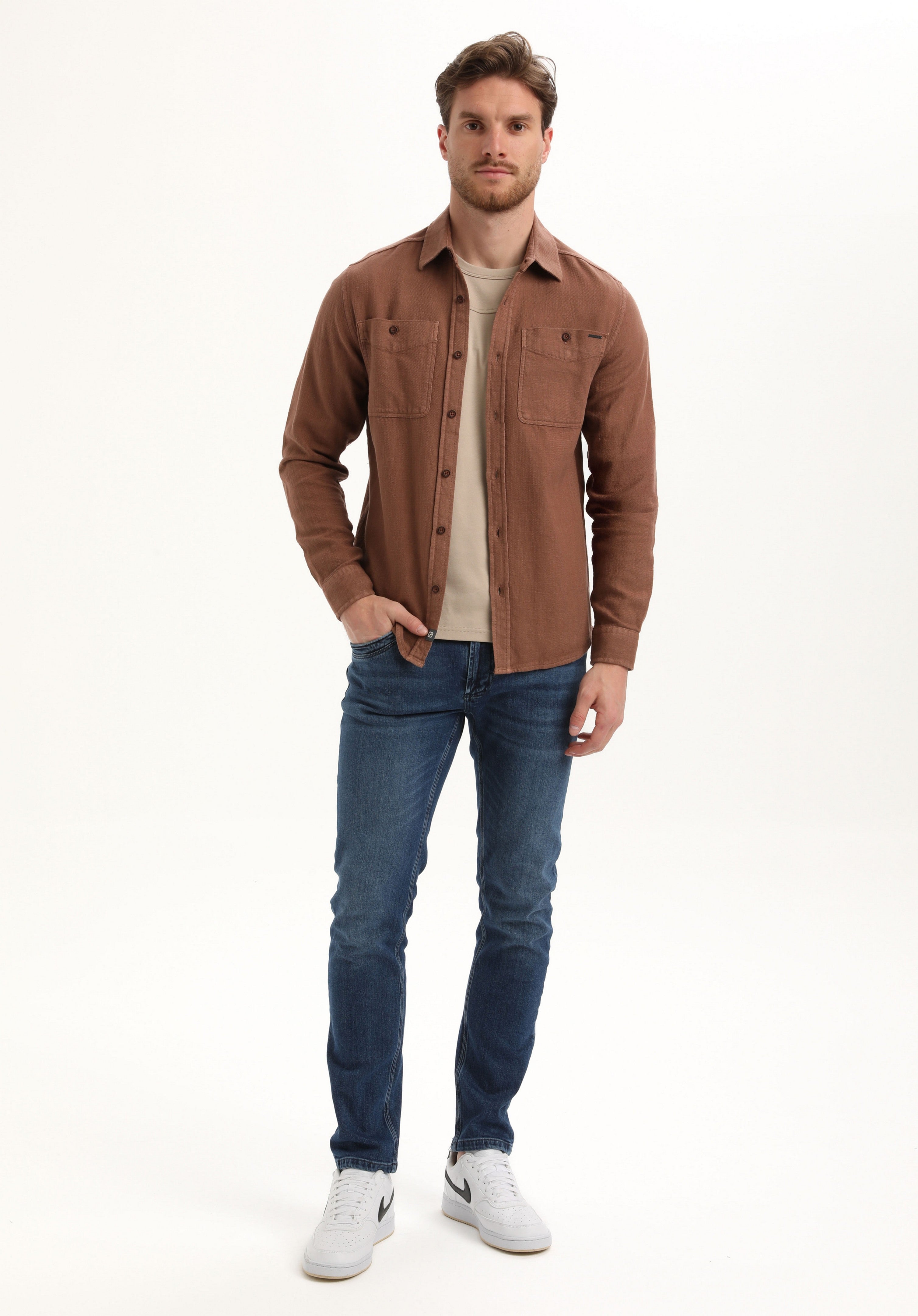 Stoere garment dye overhemd