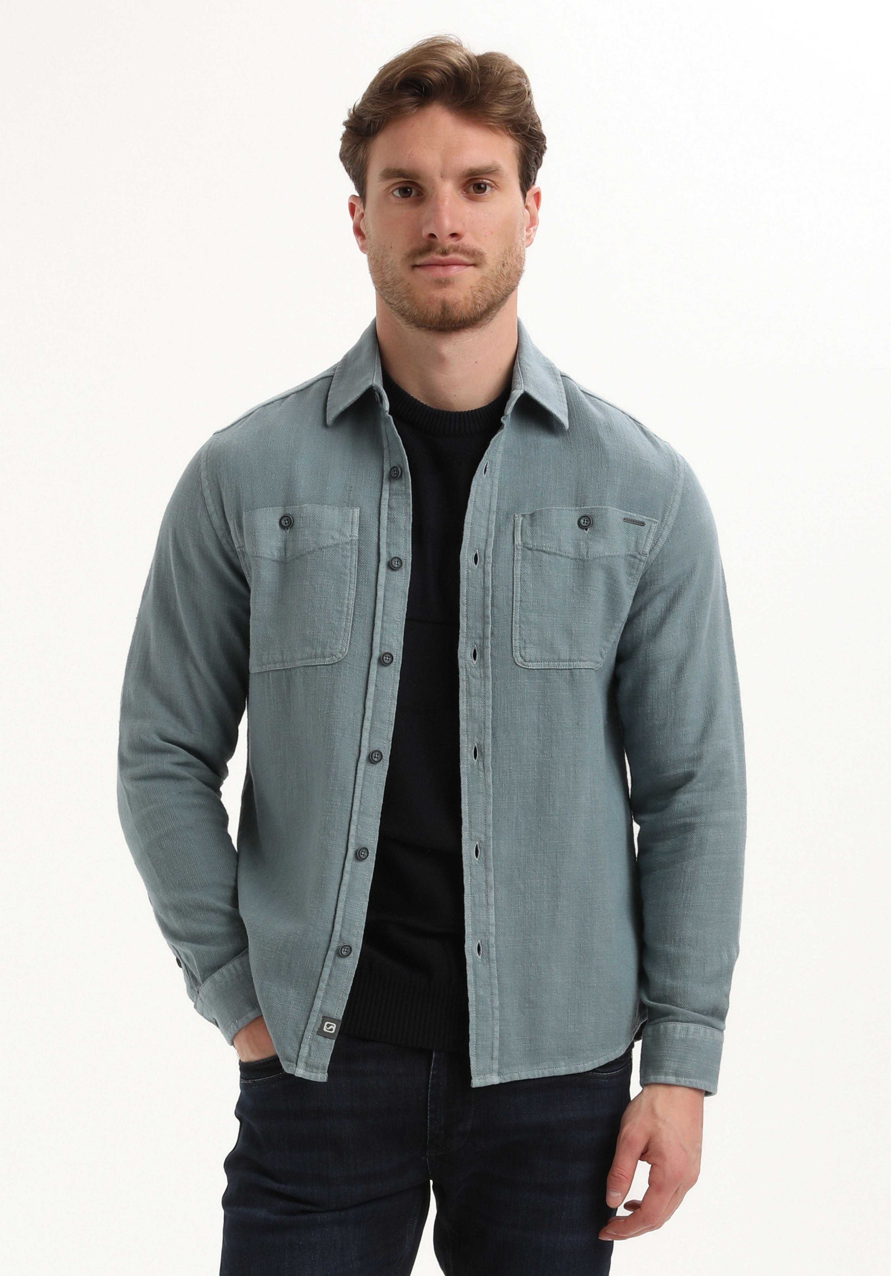Stoere garment dye overhemd