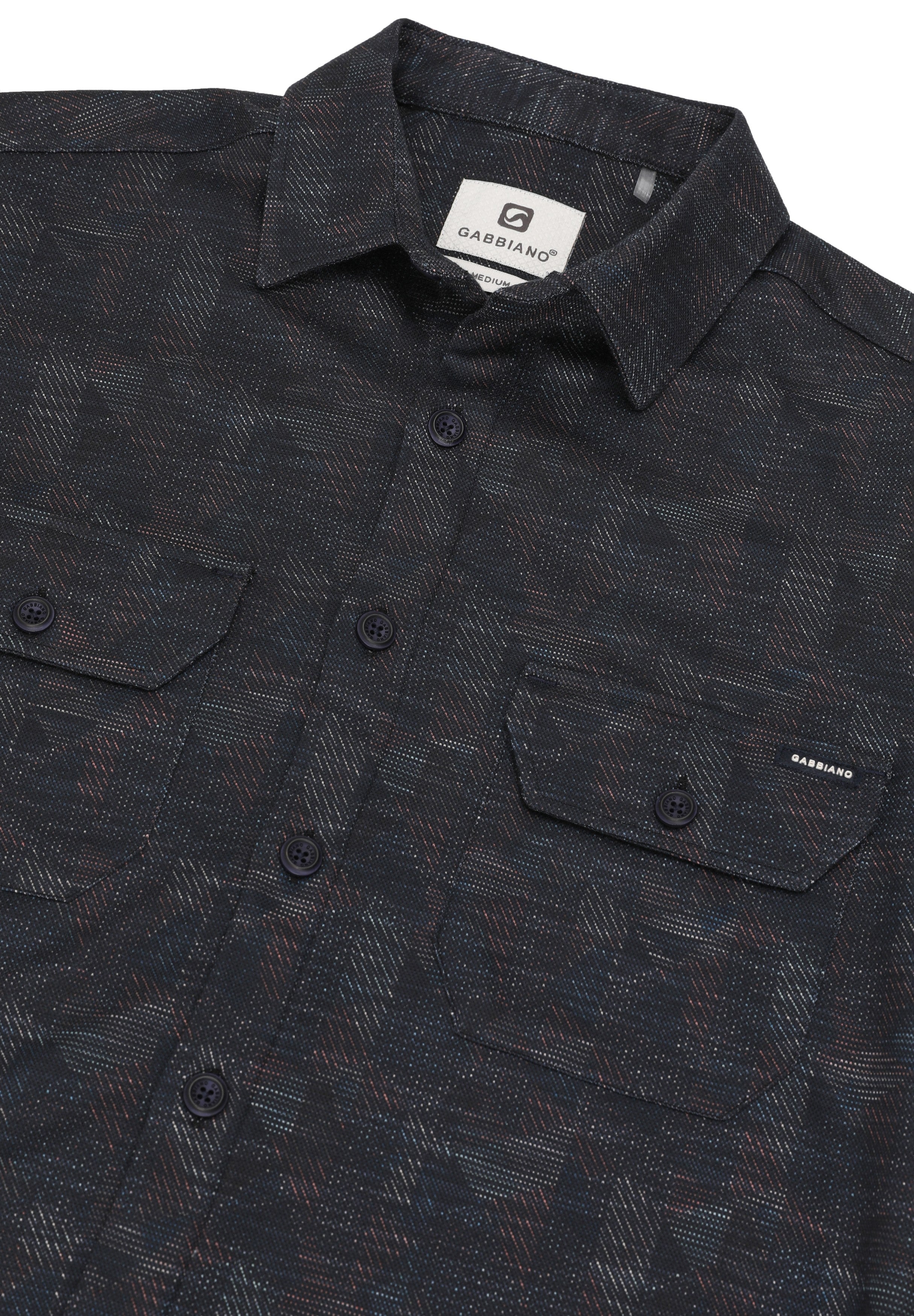 Geometrisch jersey overhemd