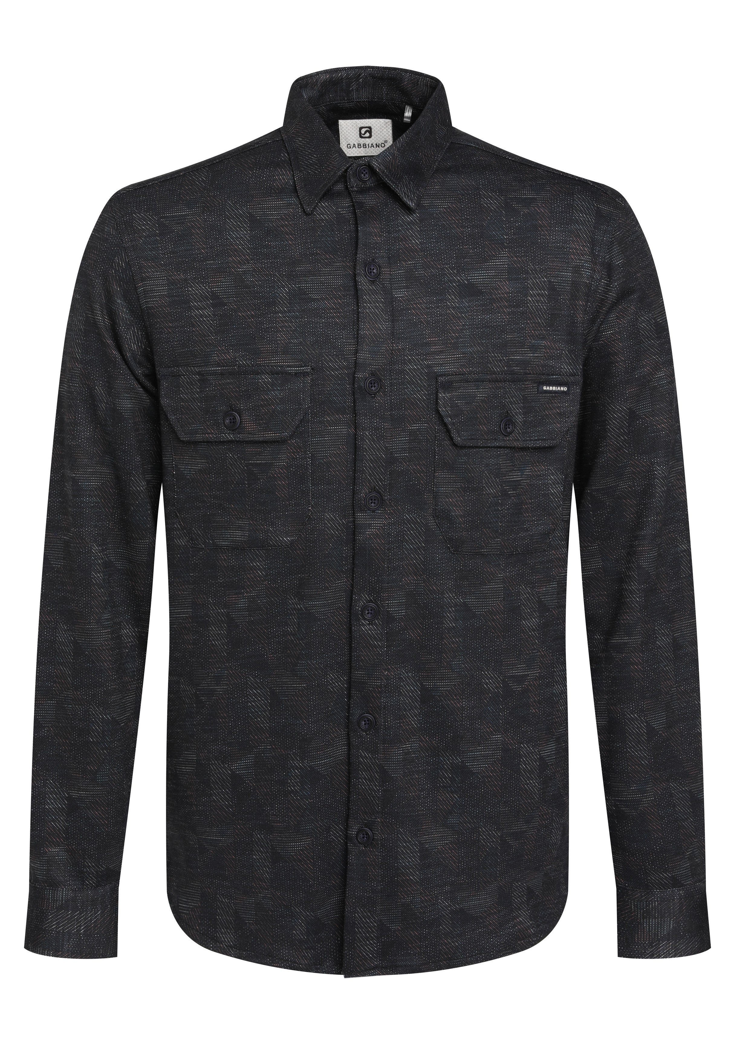 Geometrisch jersey overhemd