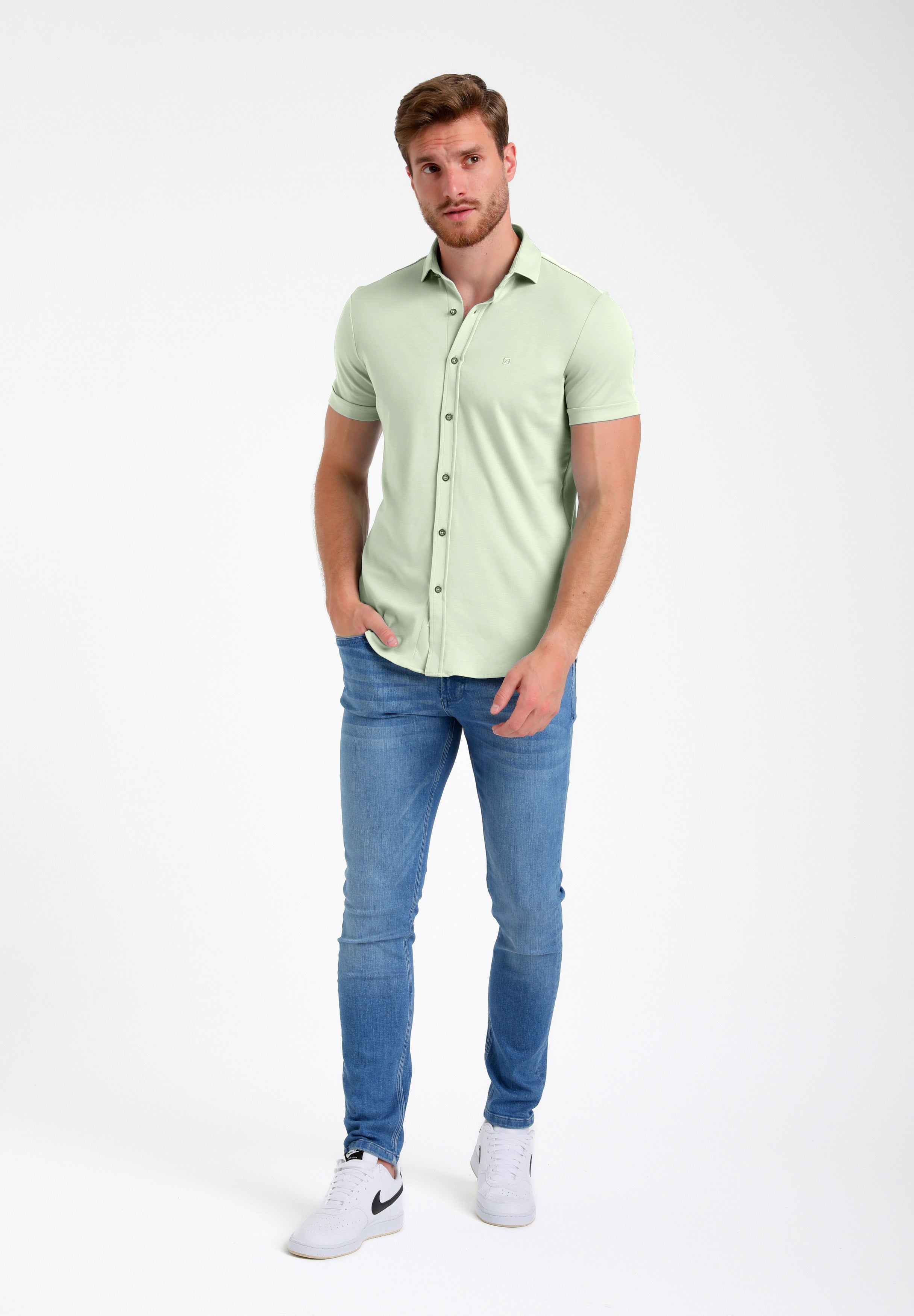Jersey korte mouwen hemd