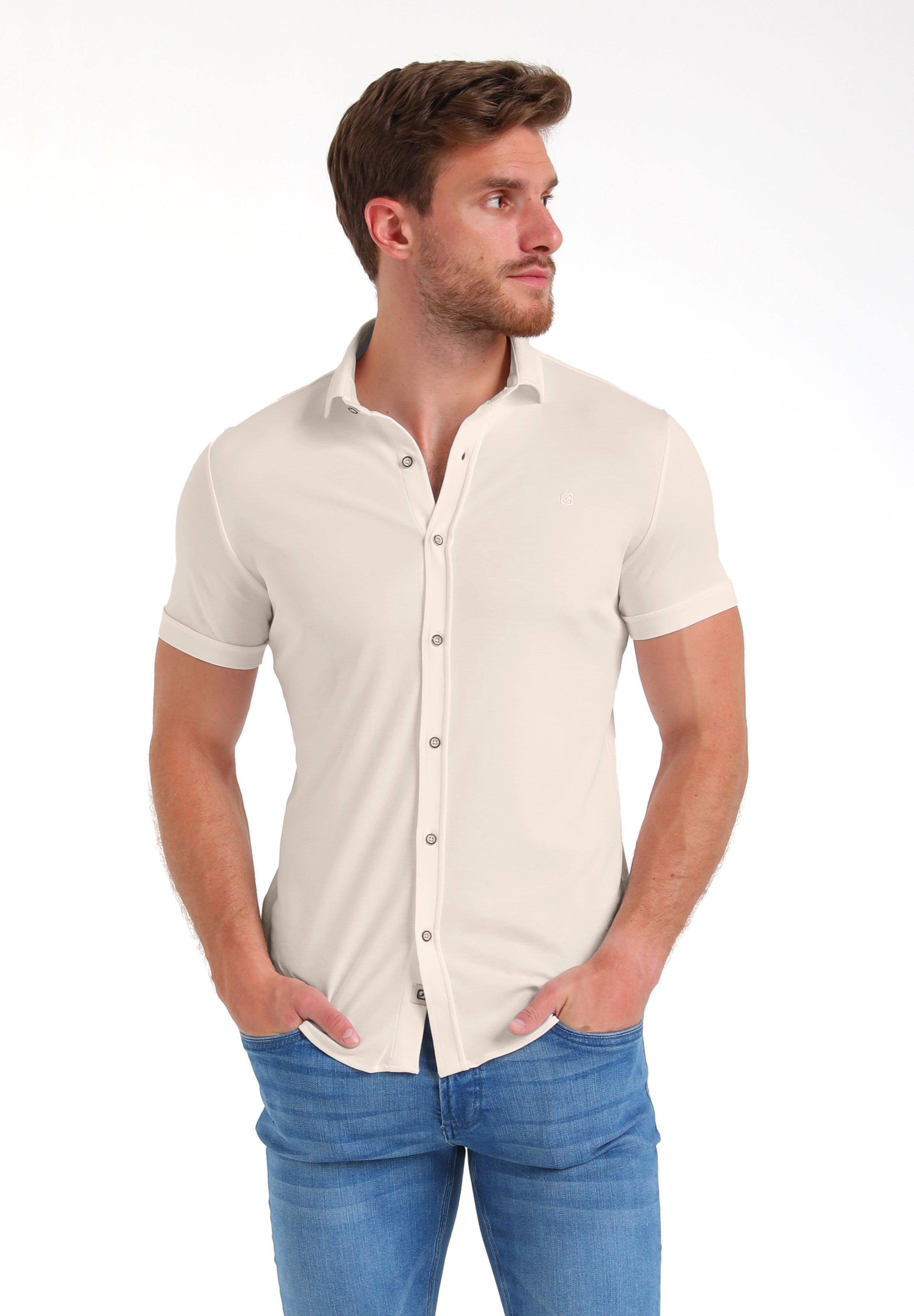Jersey korte mouwen hemd