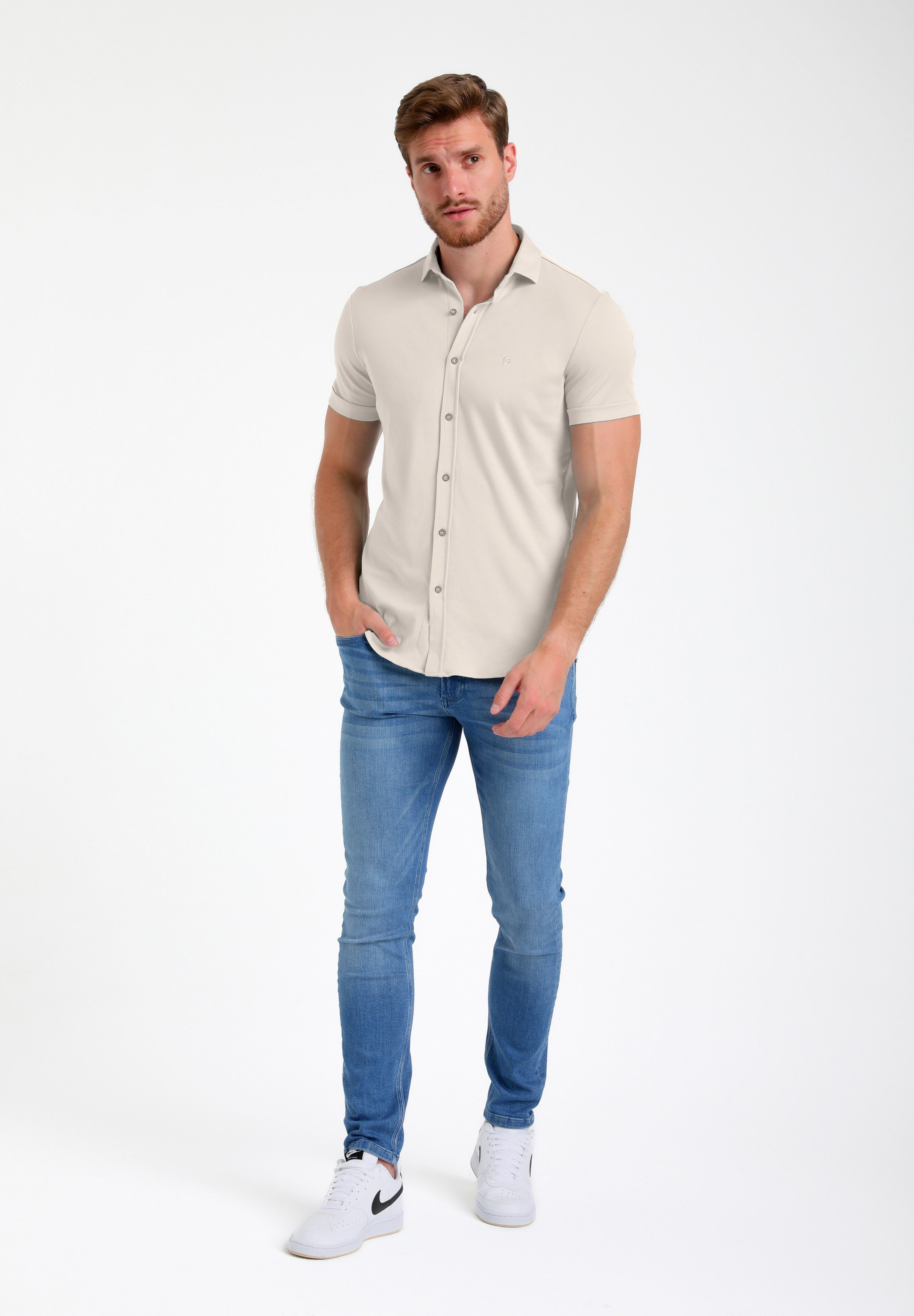 Jersey korte mouwen hemd
