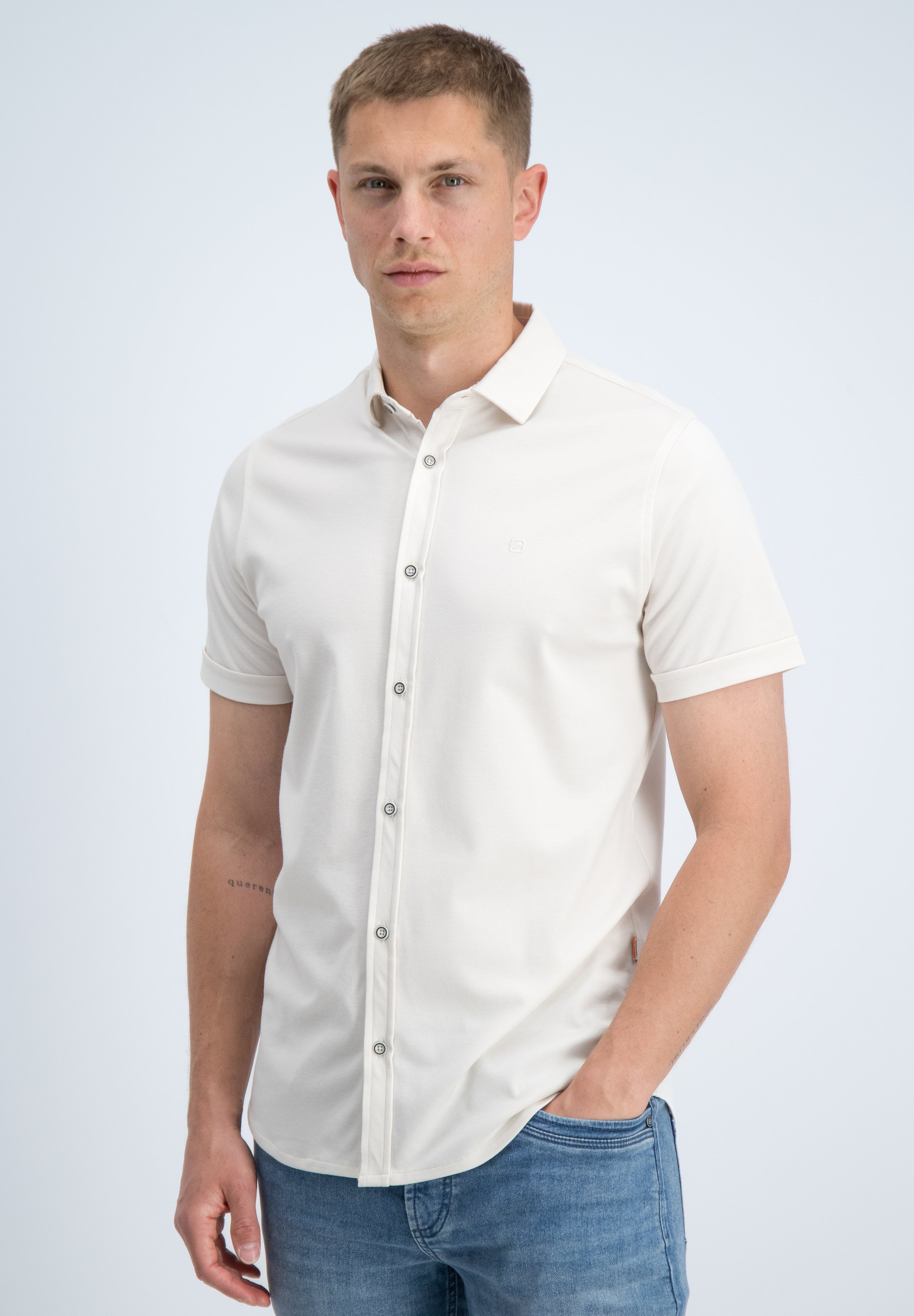 Regular fit overhemd comfort korte mouw