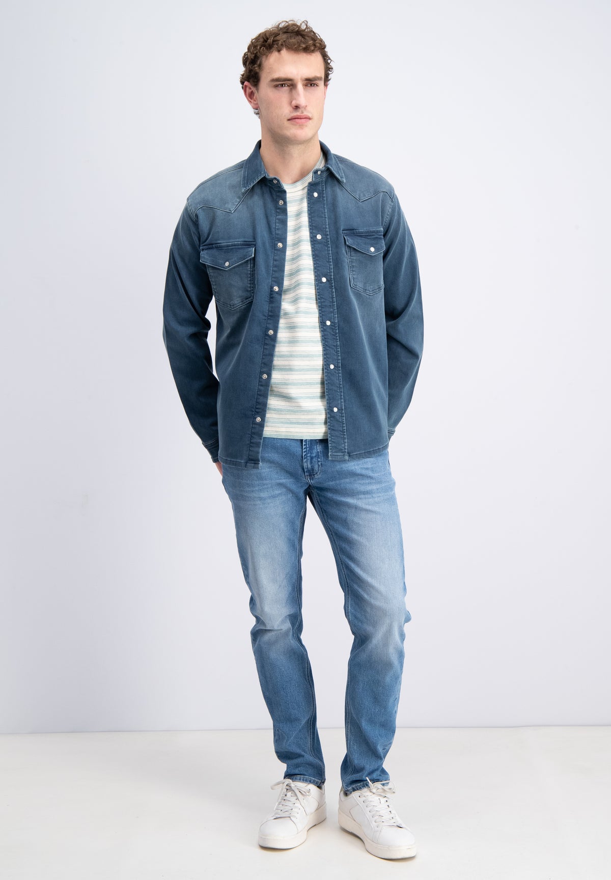 Alvon –Denim jogg overhemd