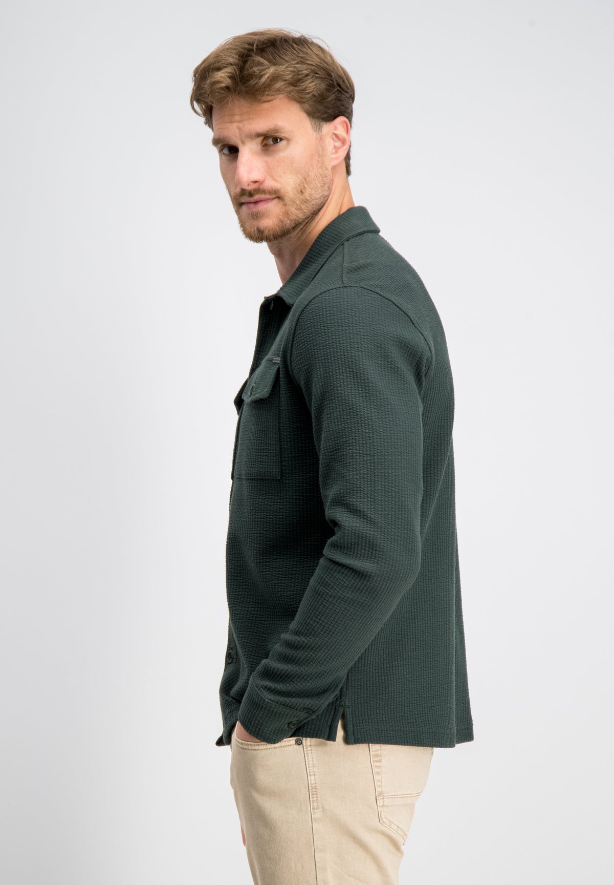 Finny – Jacquard Stripe Overshirt