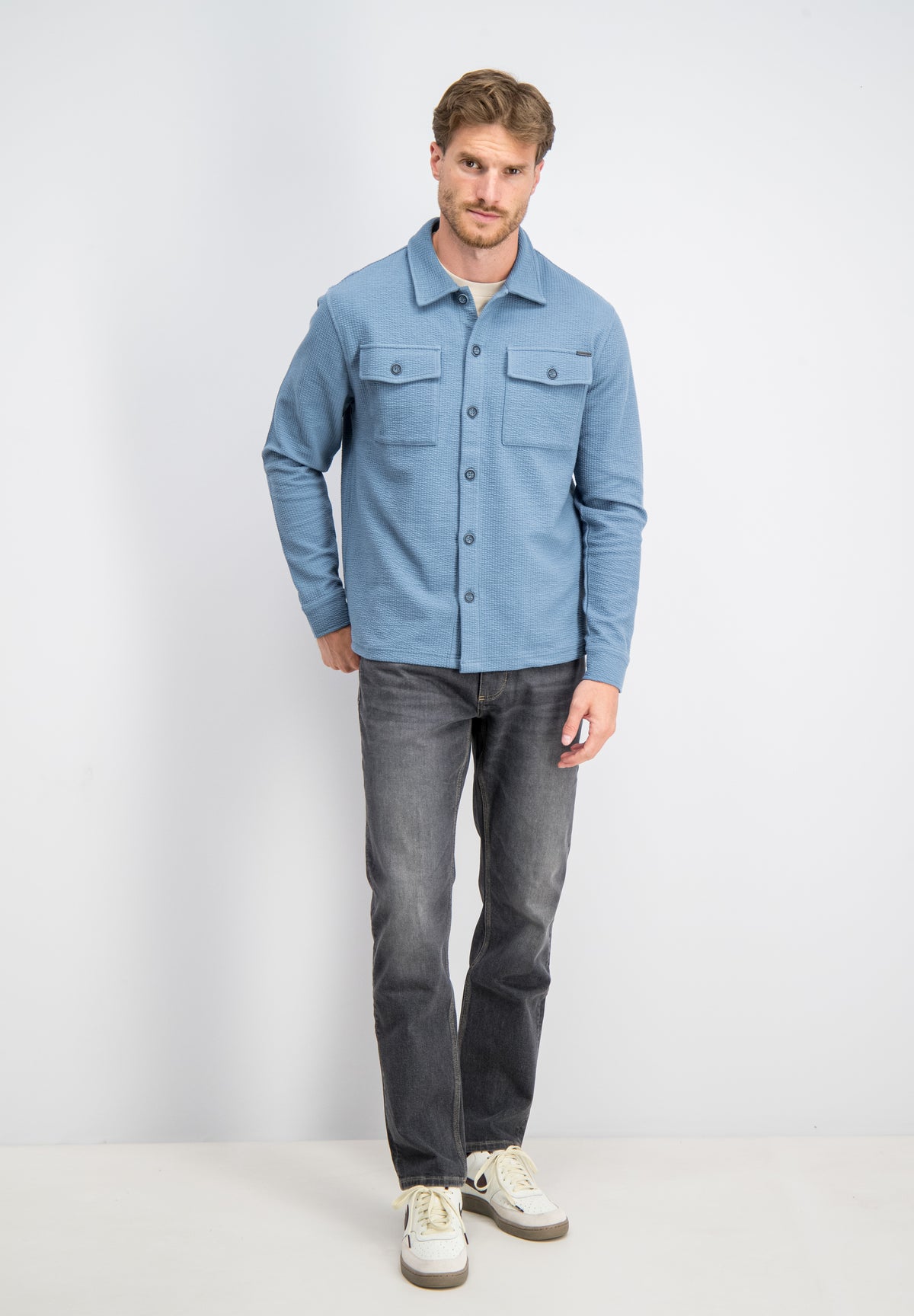 Finny – Jacquard Stripe Overshirt