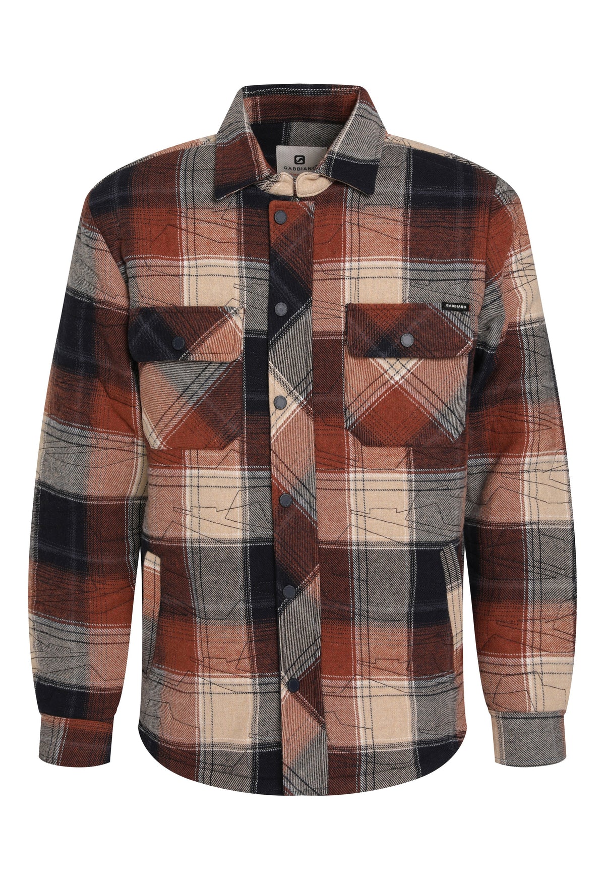 Stoere flannel gevoerde overshirt