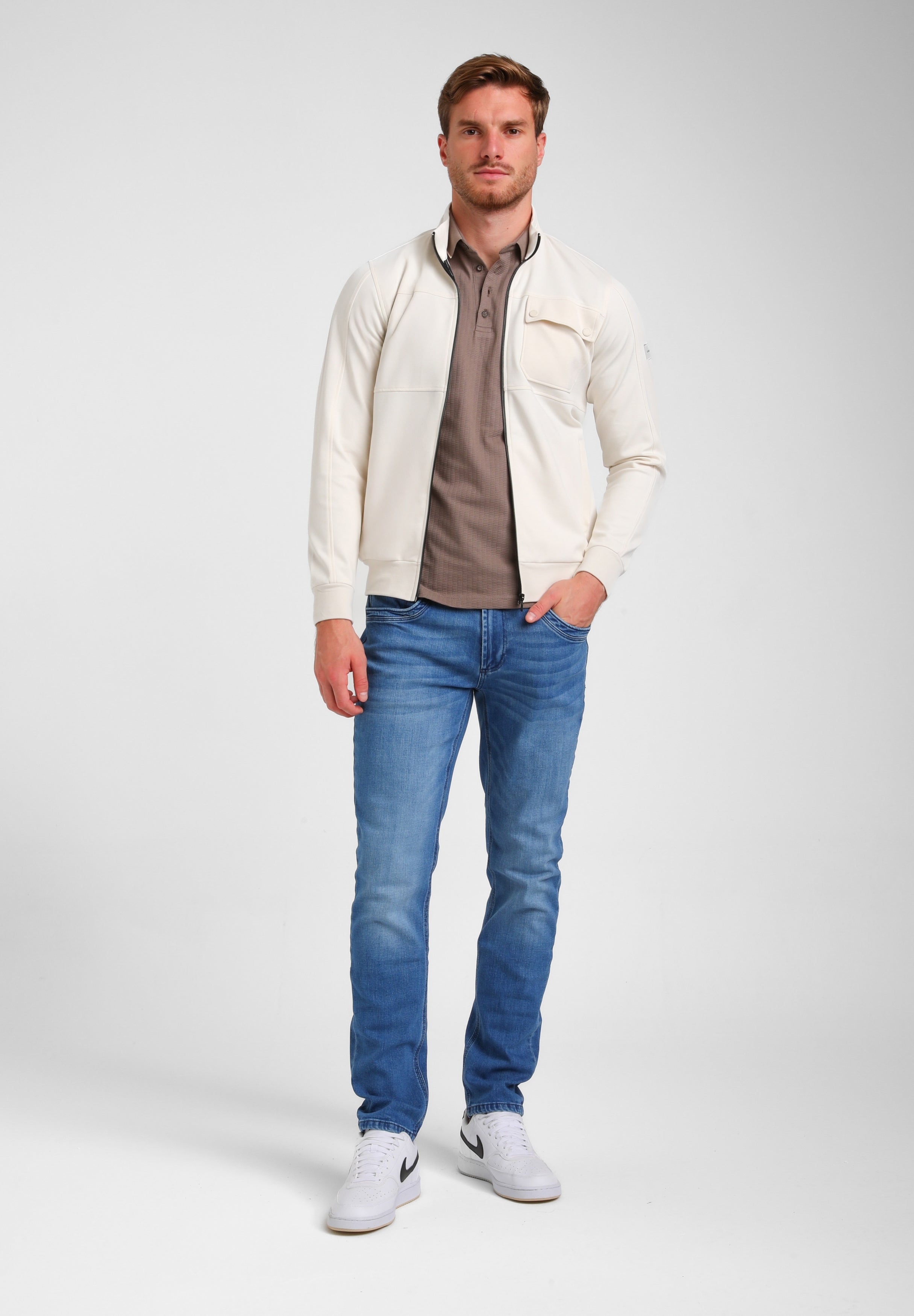 Praktische interlock vest