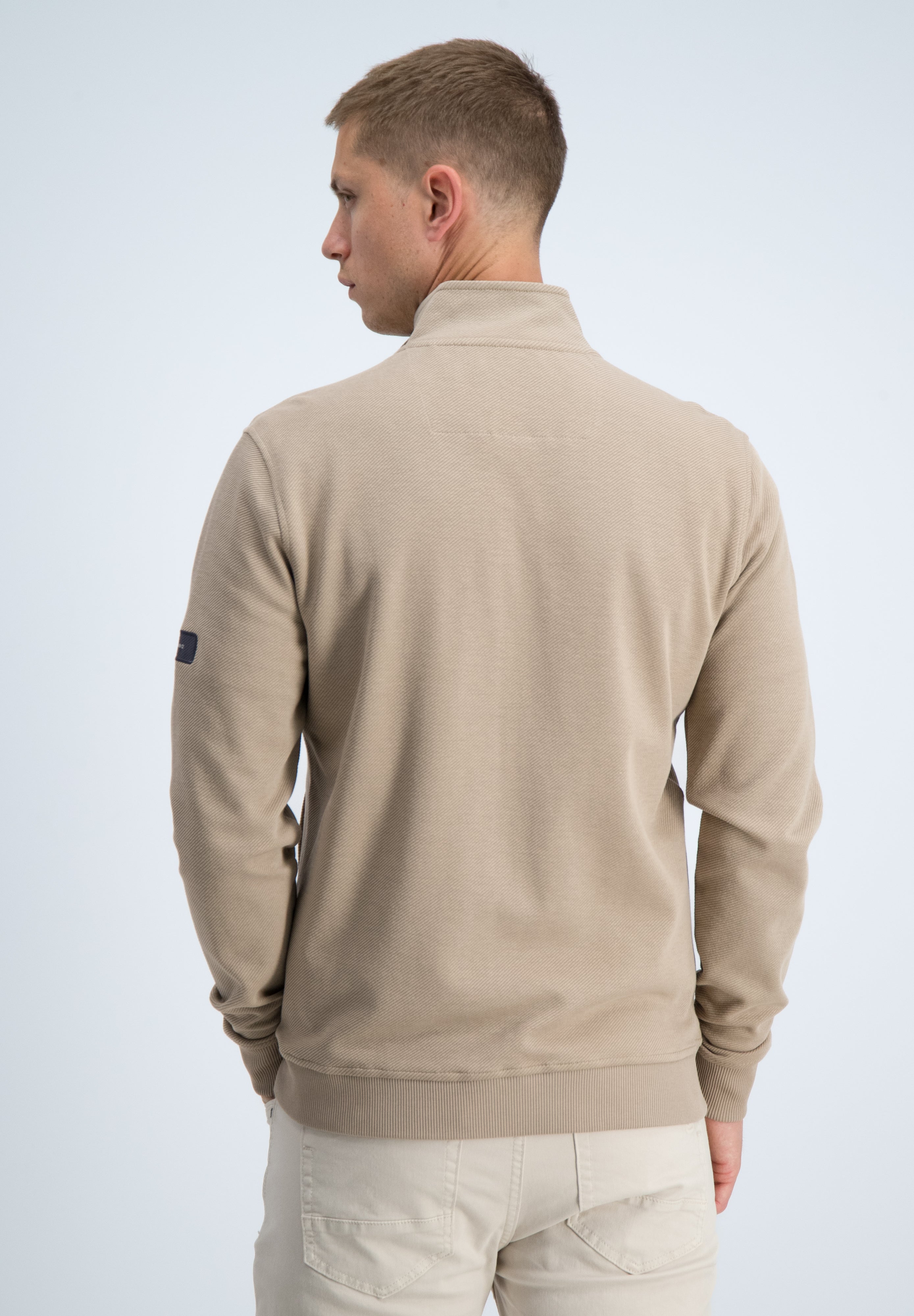 Regular fit vest structuur met borstzakken