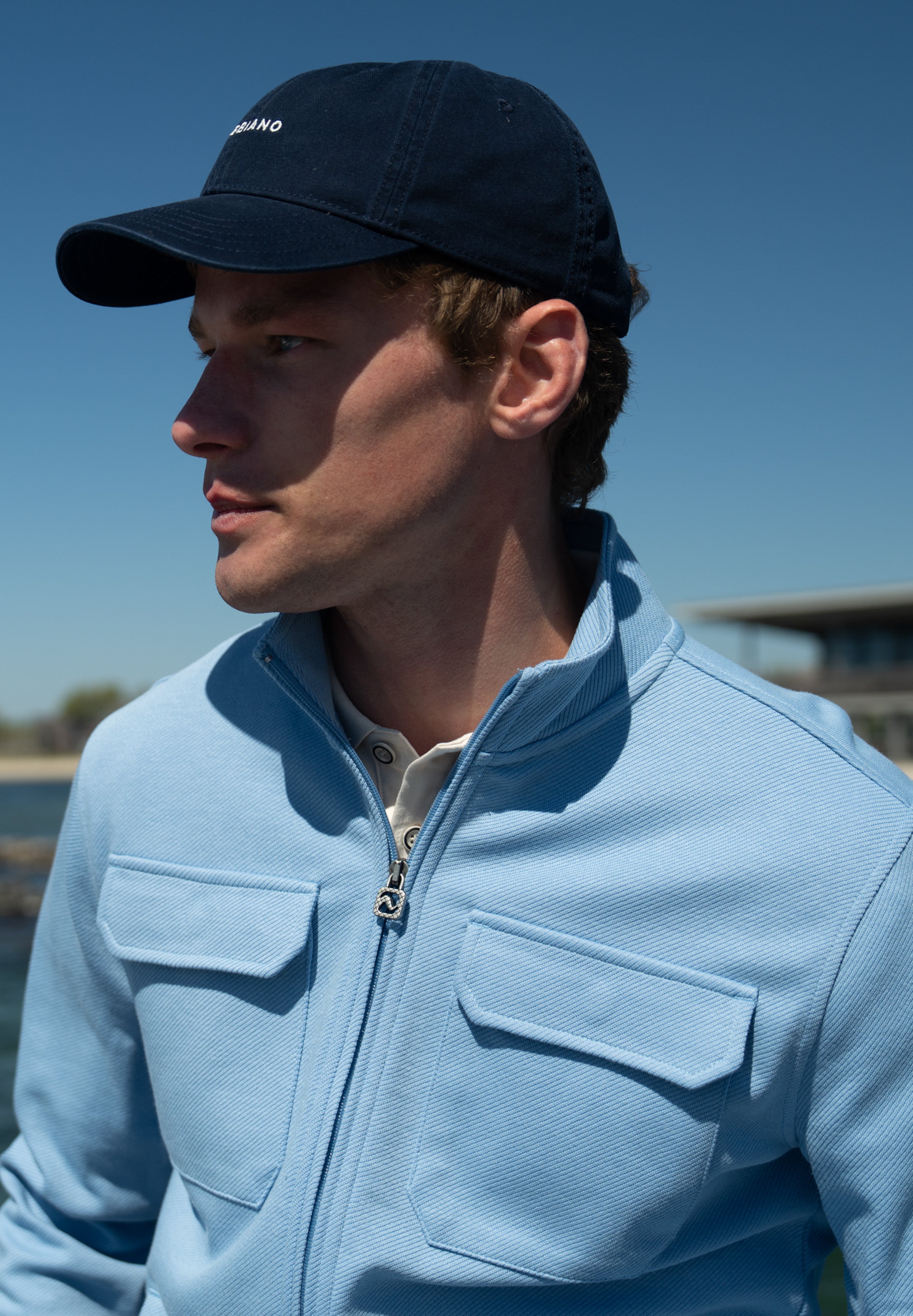 Regular fit vest structuur met borstzakken