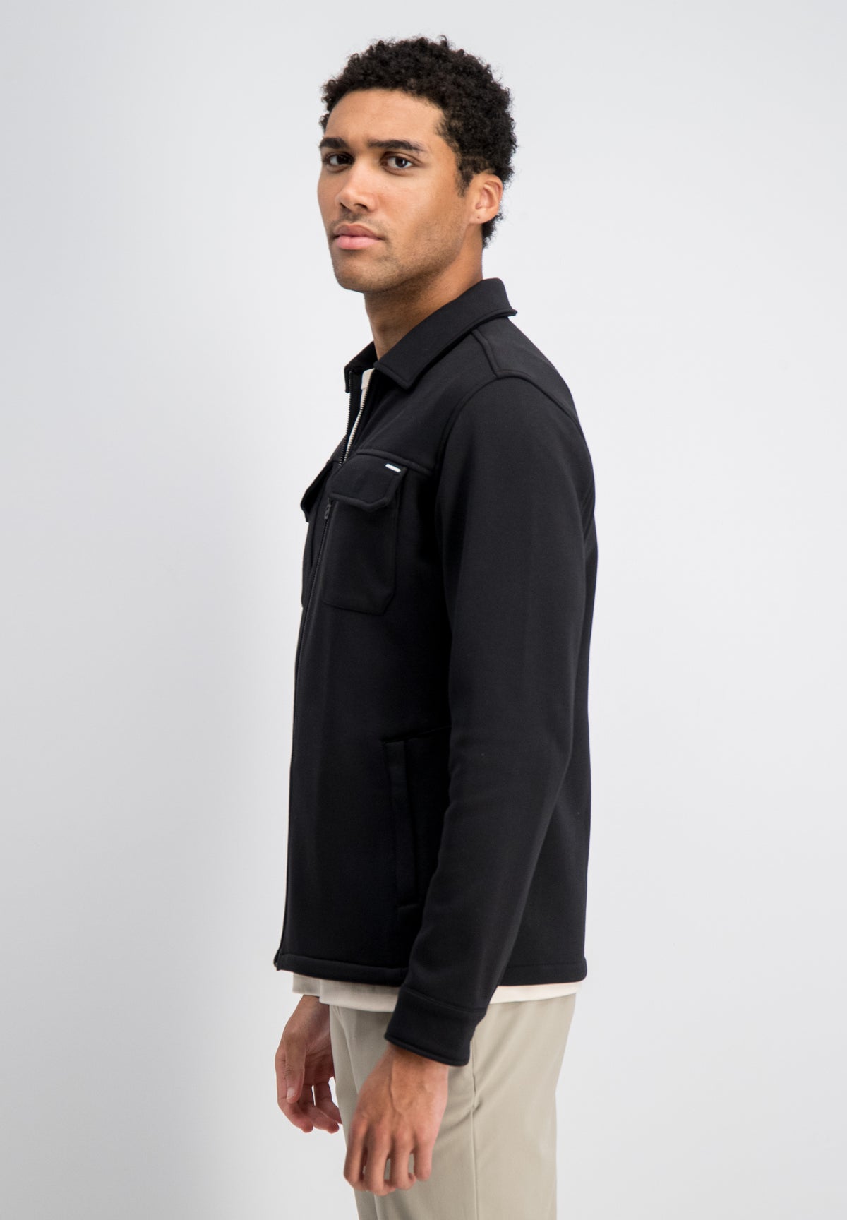 Eason – Sweat Zip Overshirt