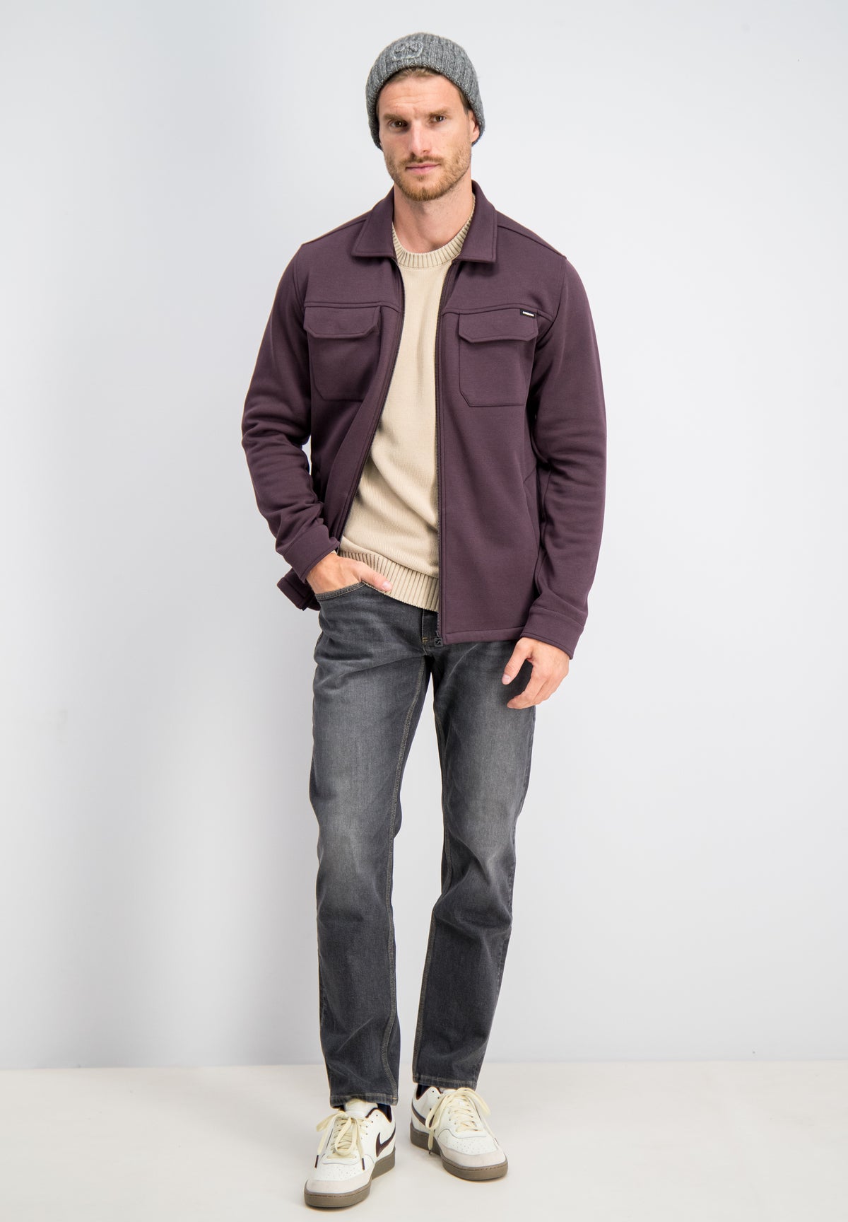 Eason – Sweat Zip Overshirt