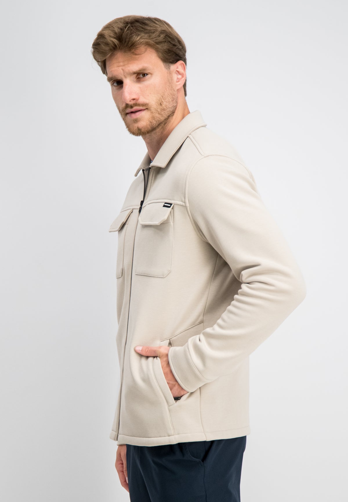 Eason – Sweat Zip Overshirt