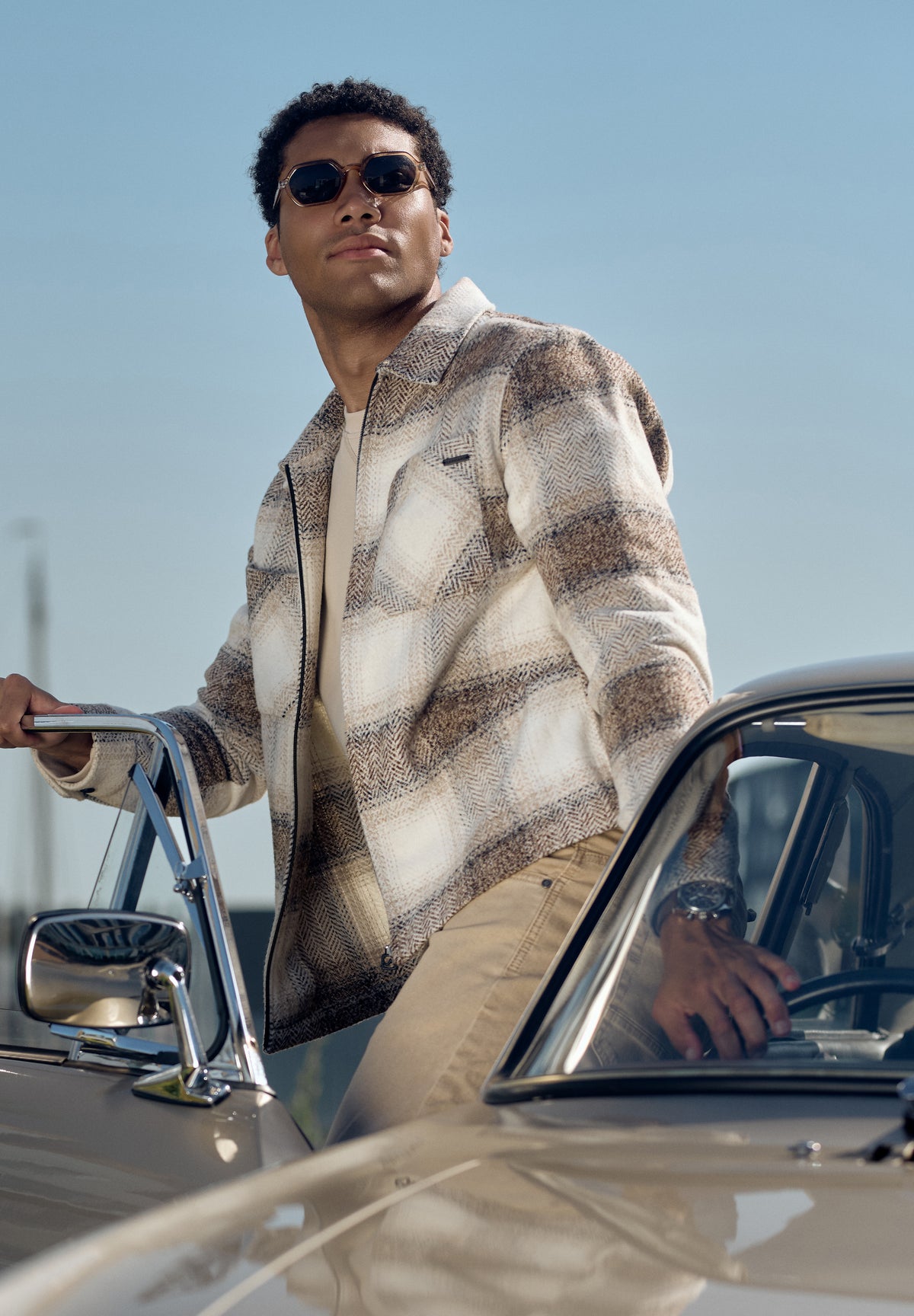 Glenn – Check Flannel Zip Overshirt