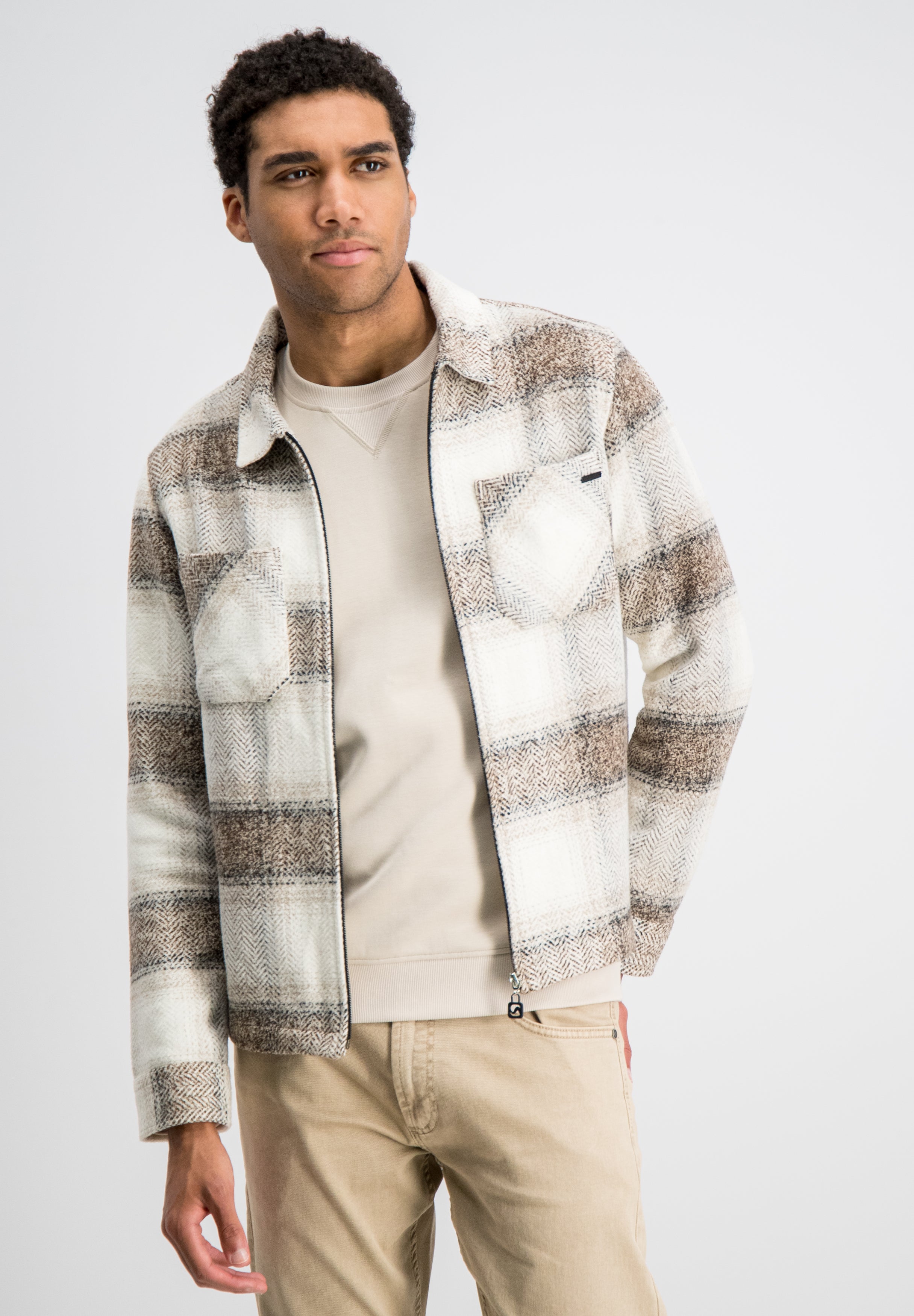 Glenn – Check Flannel Zip Overshirt