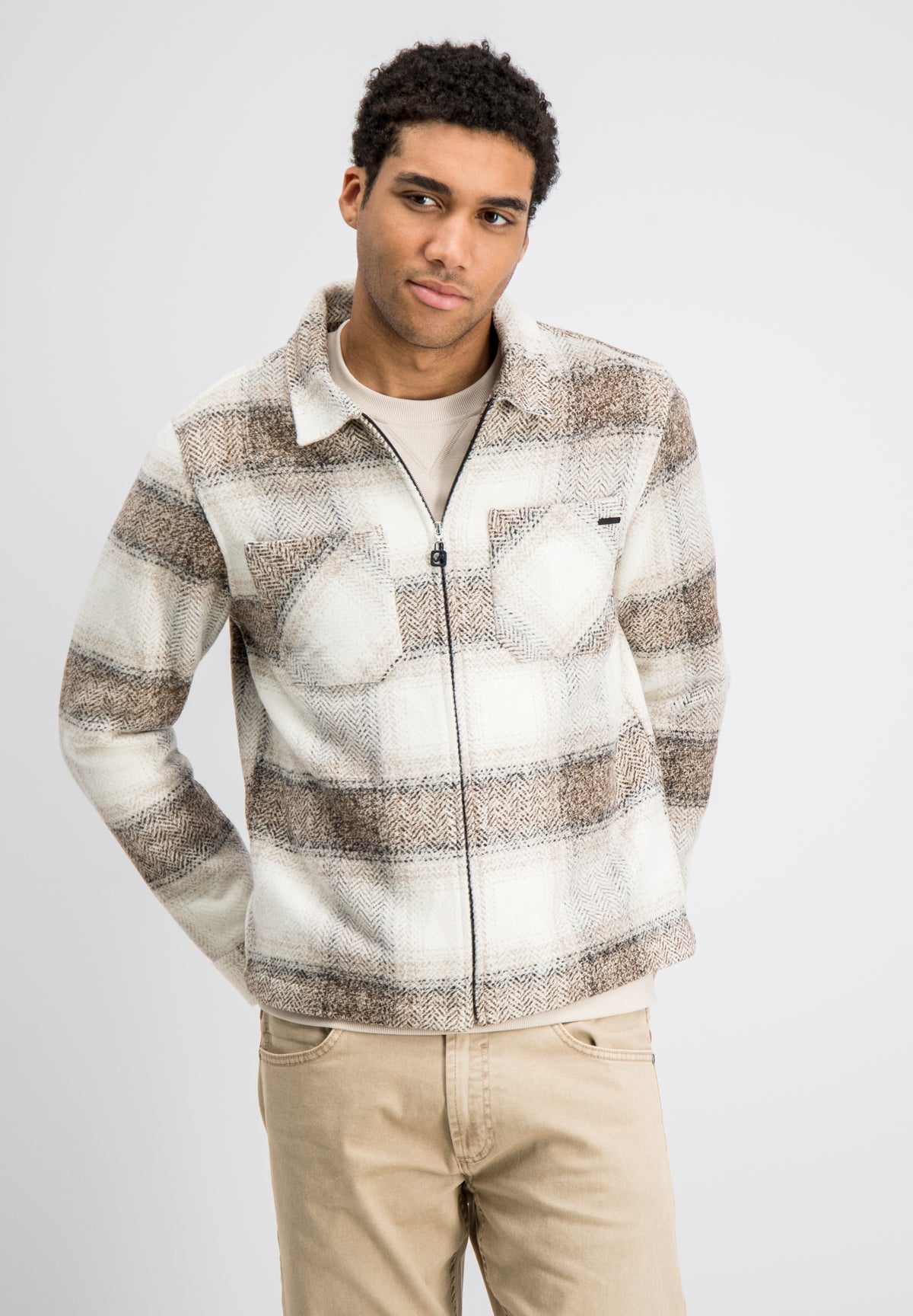 Glenn – Check Flannel Zip Overshirt