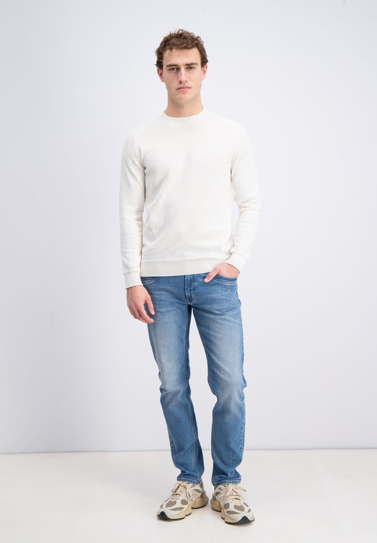 Blanko - Linnen slub structure sweater