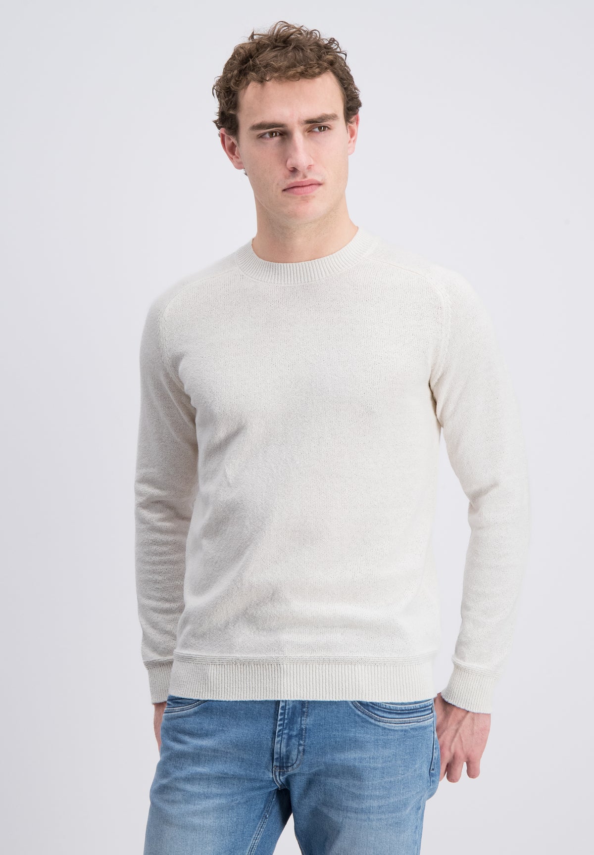 Blanko - Linnen slub structure sweater