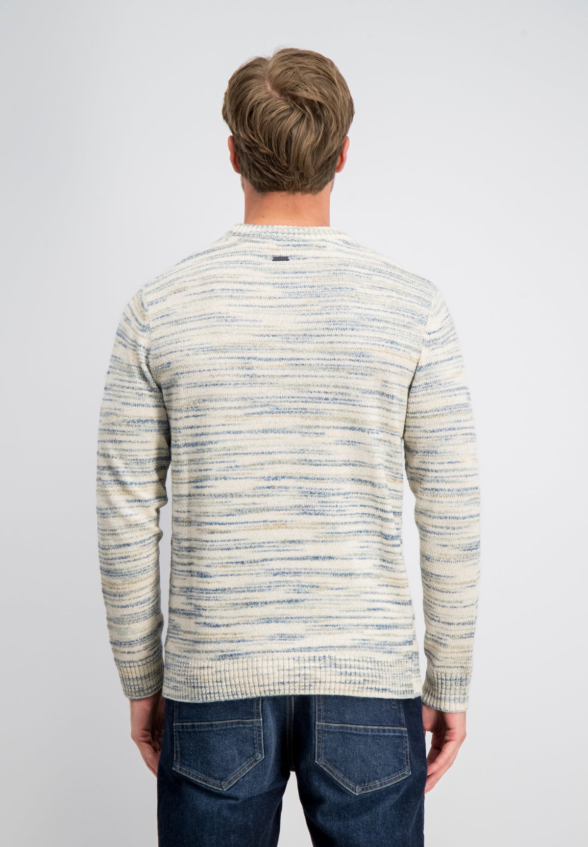 Niko – Melange Stripe Crewneck Knit