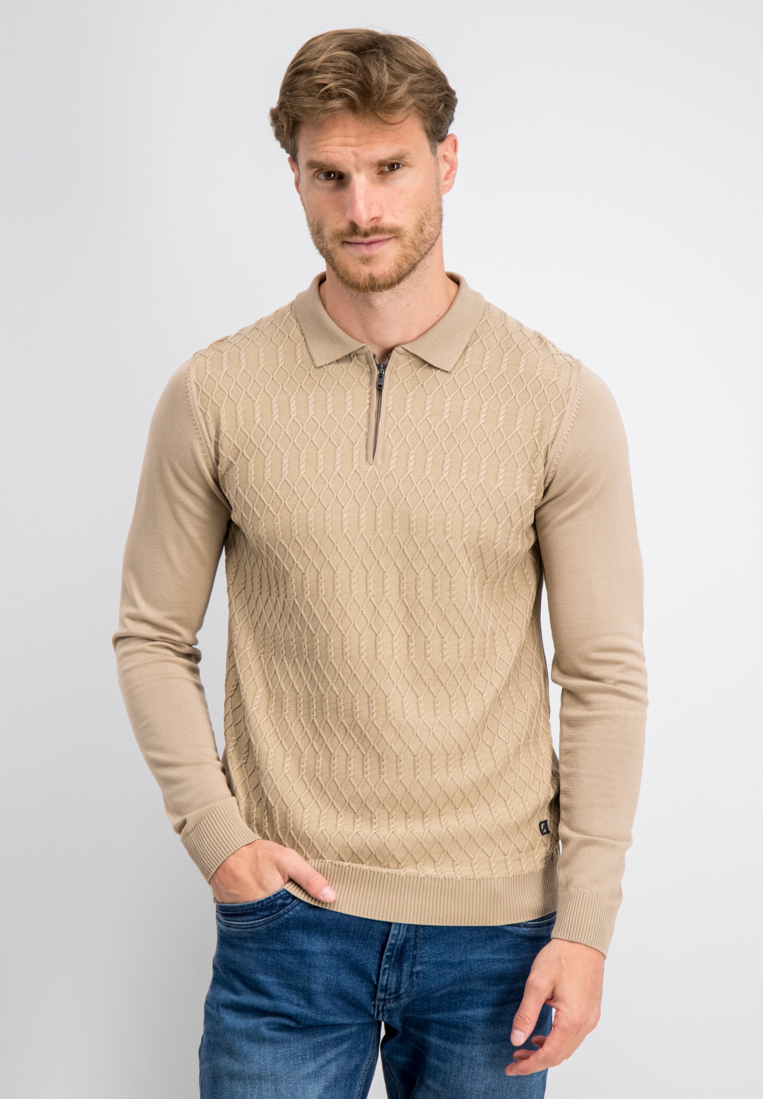 Elric - Soft Elite Zip Polo Knit