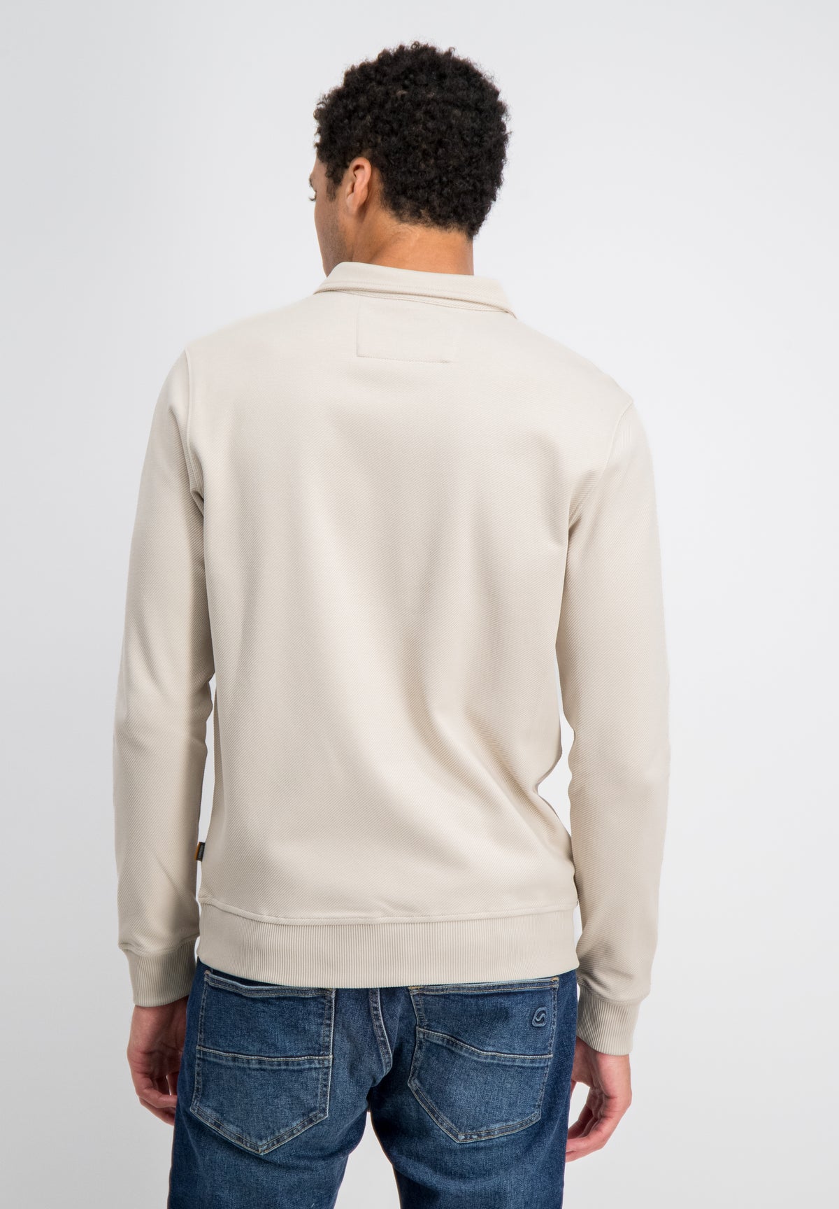 Kean – Jacquard Zip Sweat Polo