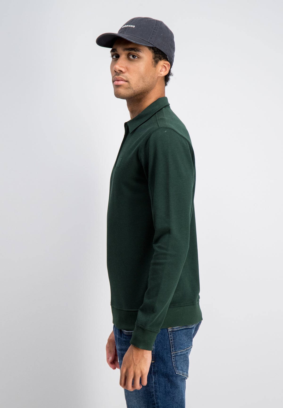 Kean – Jacquard Zip Sweat Polo
